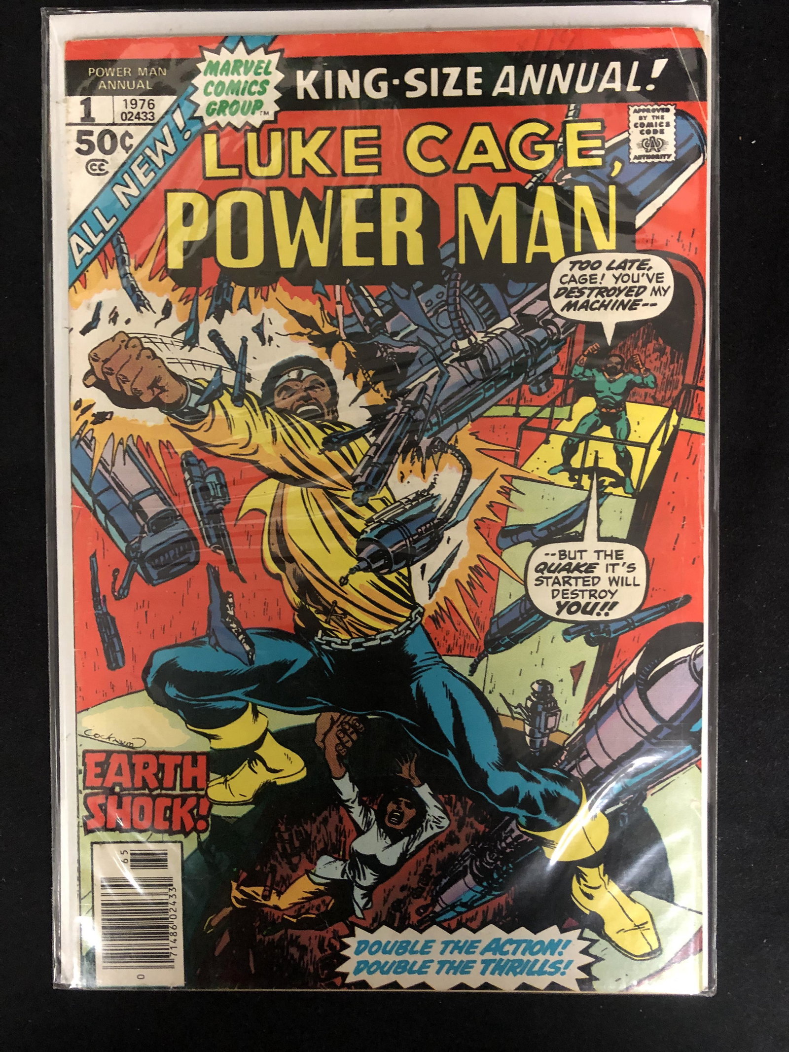 Luke Cage, POWER MAN #1 (MARVEL COMICS) 1976 King-Size (1 of 1)