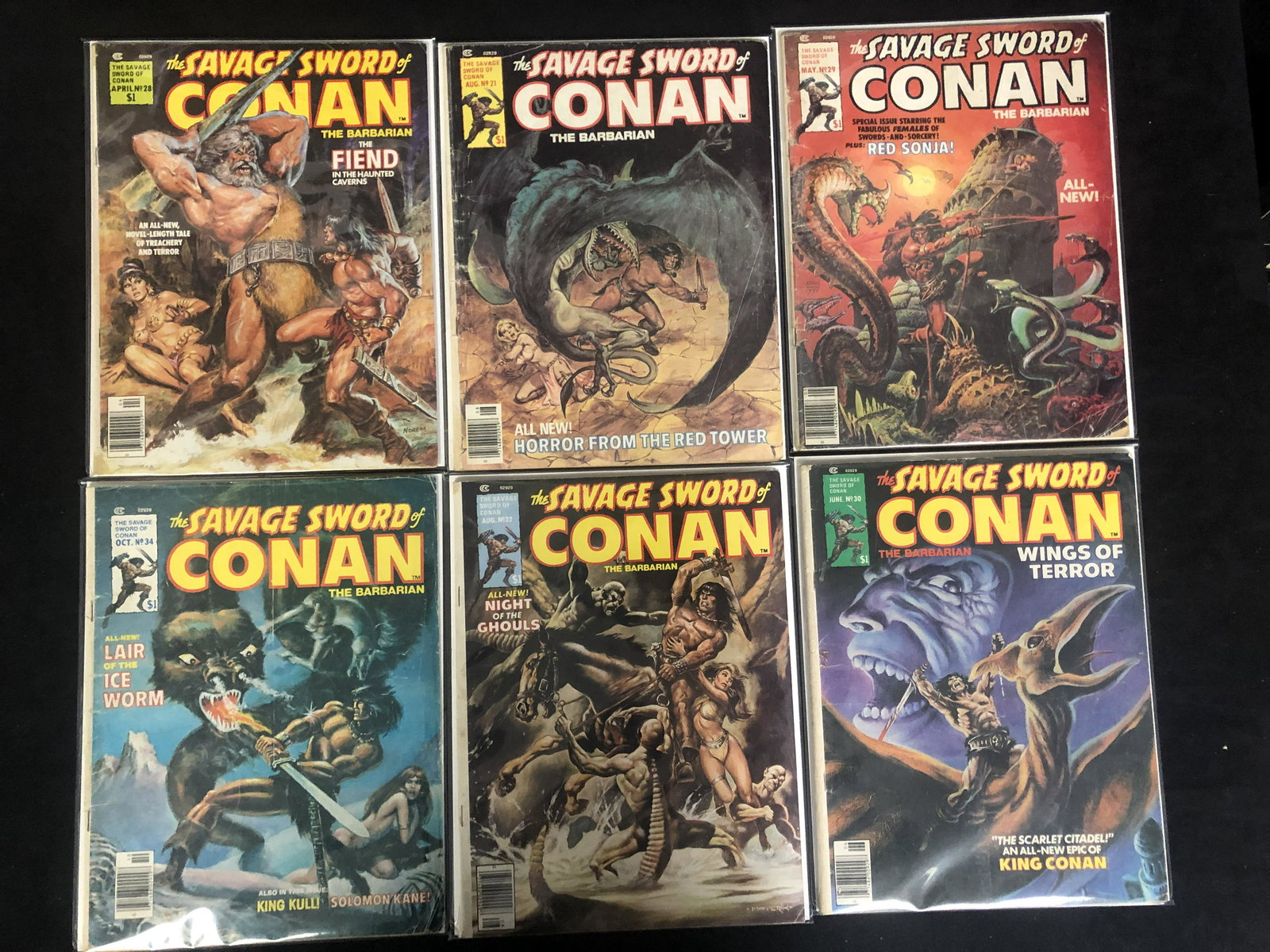 VINTAGE CONAN COMIC BOOK LOT (MARVEL MAGAZINE GROUP) (1 of 1)