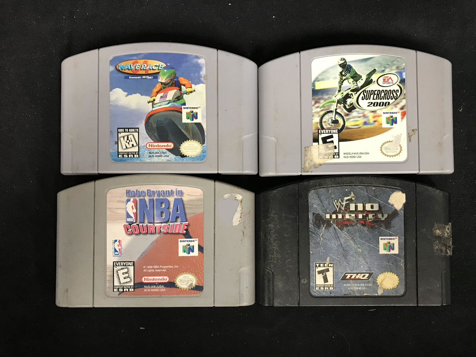 NINTENDO 64 VIDEO GAME LOT (WAVE RACE, SUPERCROSS 2000, (1 of 1)