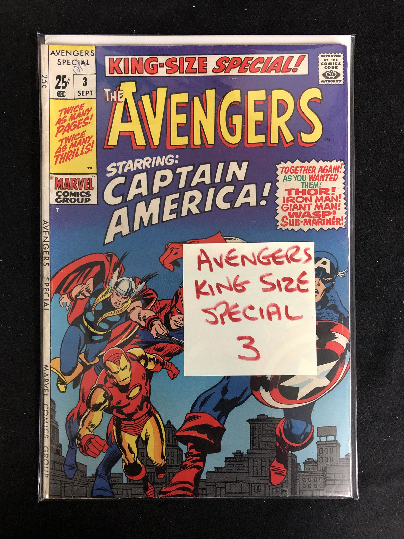 THE AVENGERS #3 (MARVEL COMICS) King-Size Special! (1 of 1)