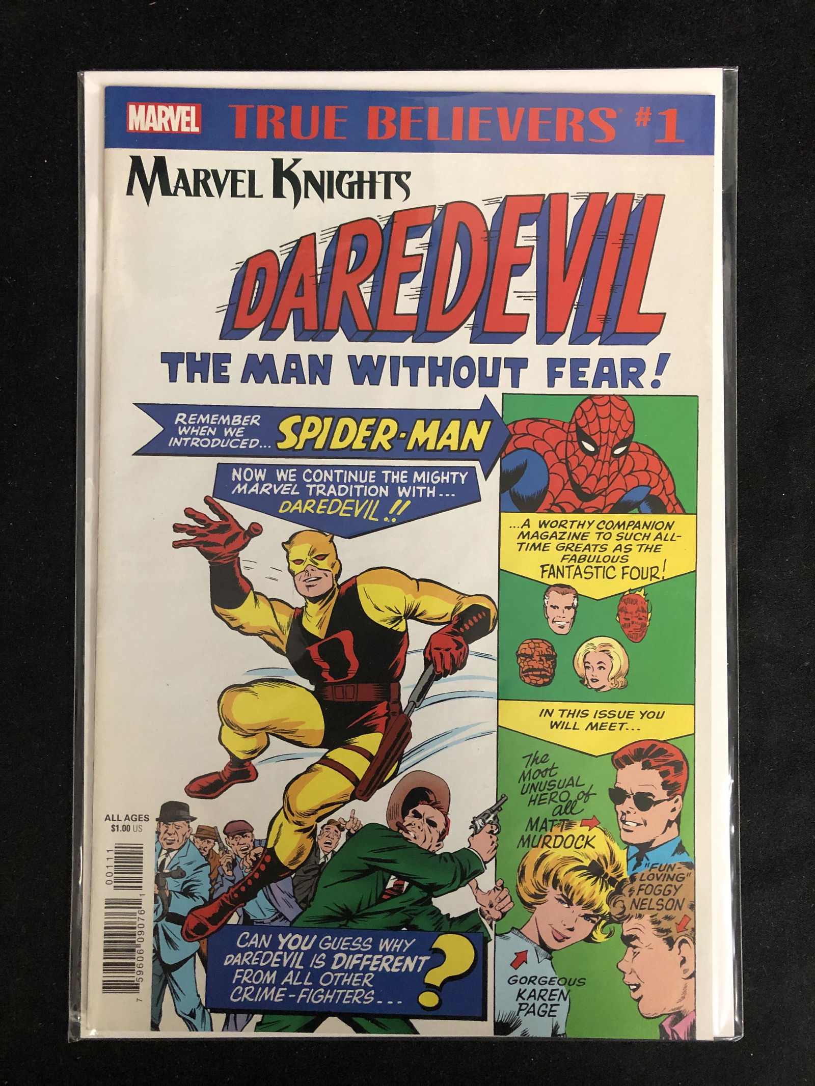 TRUE BELIEVERS MARVEL KNIGHTS DAREDEVIL #1 (MARVEL (1 of 1)