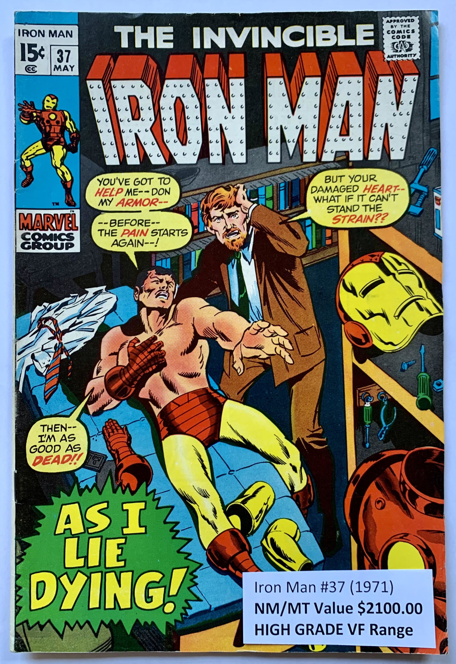THE INVINCIBLE IRON MAN #37 (MARVEL COMICS) (1 of 1)
