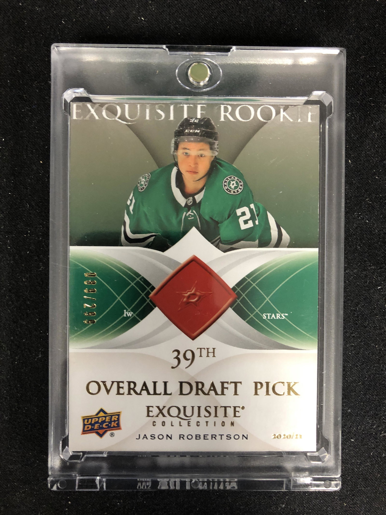 2020-21 Black Diamond JASON ROBERTSON Exquisite: 2020-21 Black Diamond JASON ROBERTSON Exquisite Collection Rookie