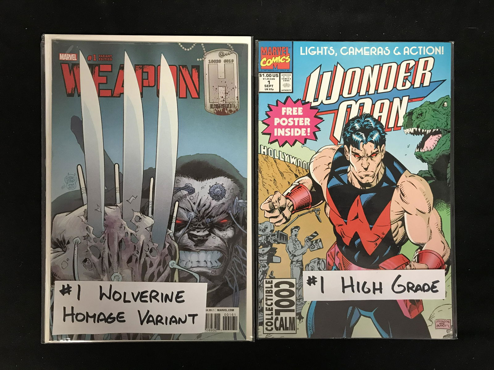 WOLVERINE #1 (HOMAGE VARIANT) & WONDER WOMAN #1 (MARVEL (1 of 1)