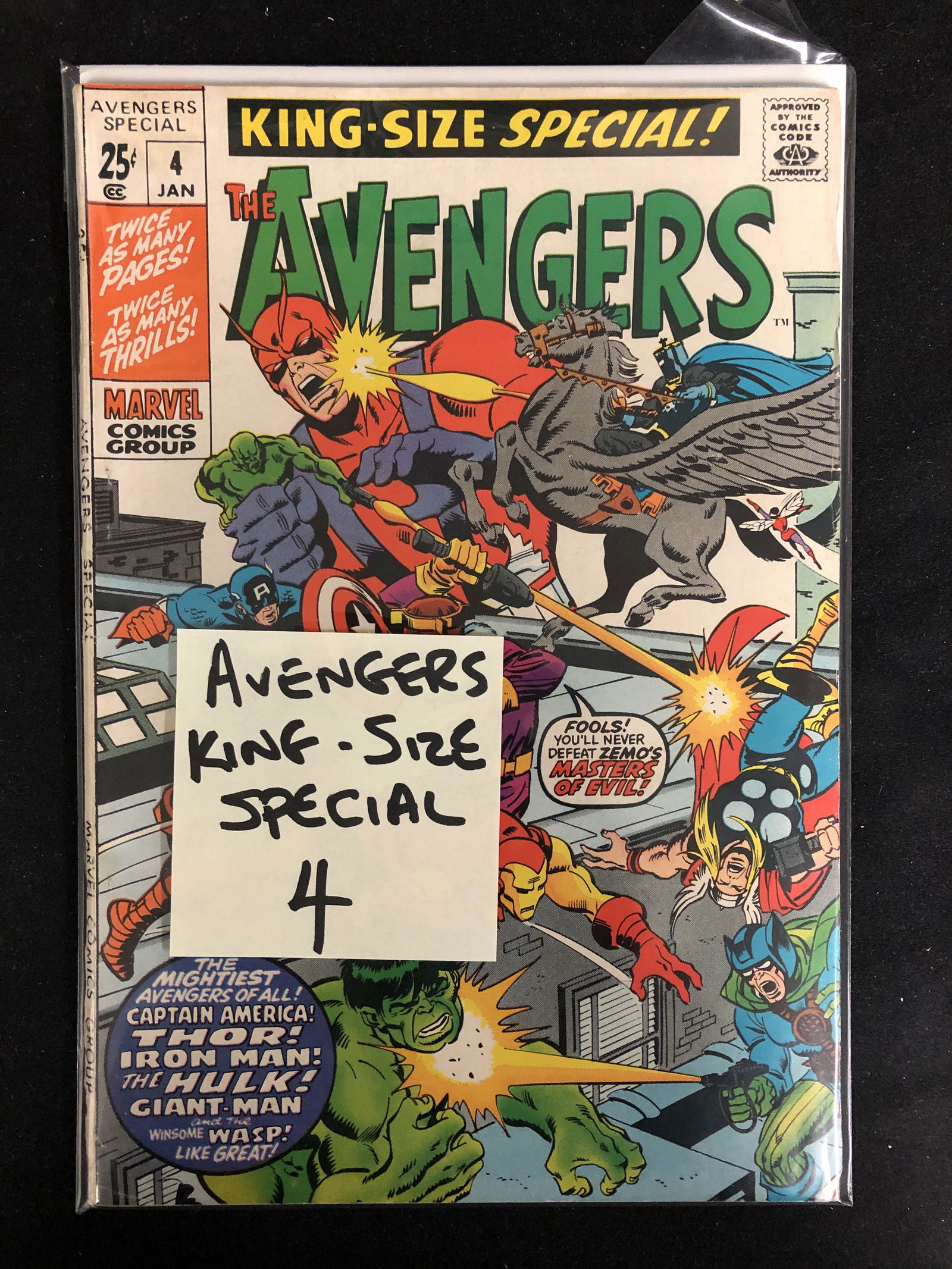 THE AVENGERS #4 (MARVEL COMICS) King-Size Special! (1 of 1)