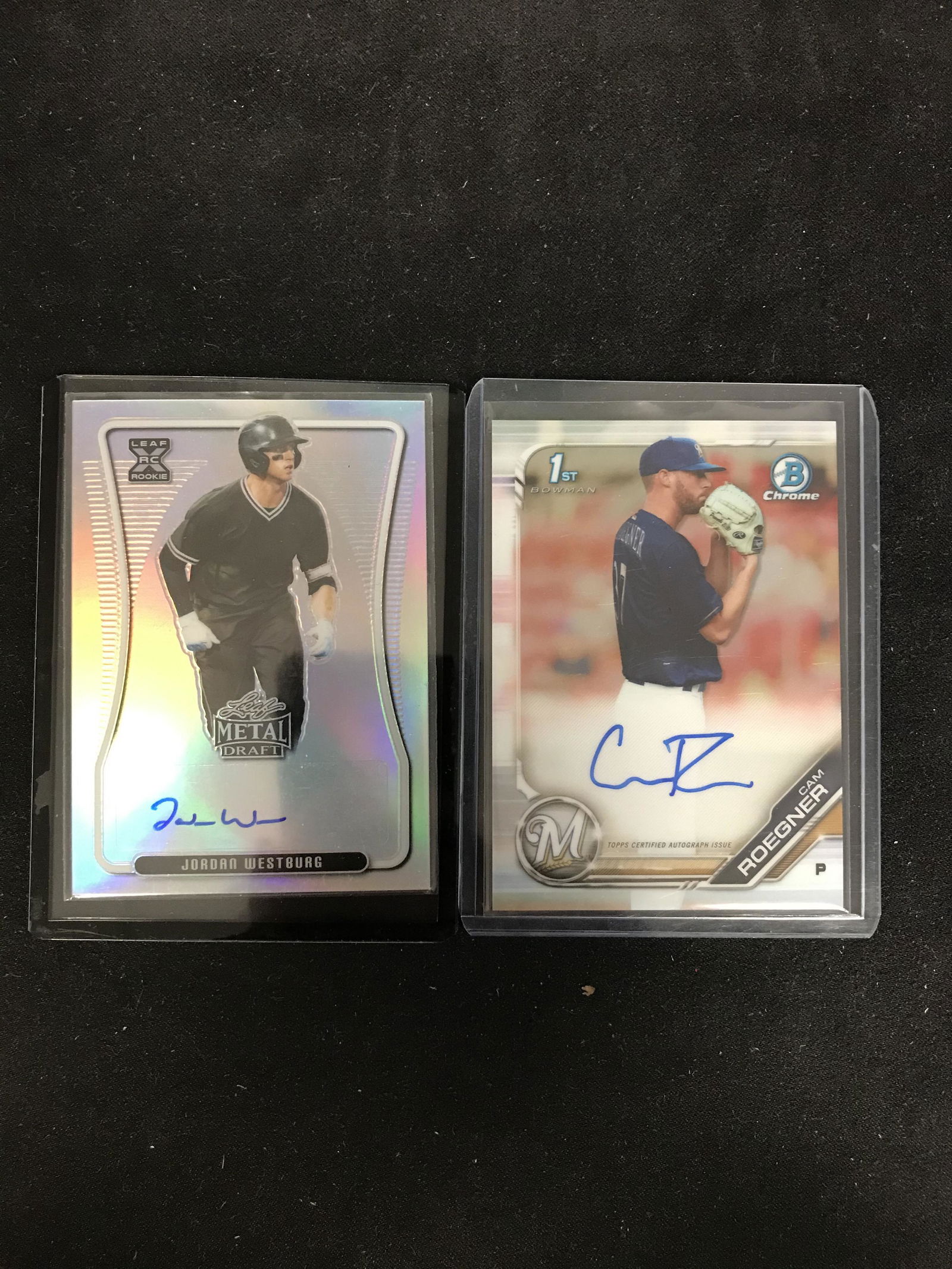 BASEBALL ROOKIE AUTOS CARD LOT (WESTBERG/ ROEGNER) (1 of 1)