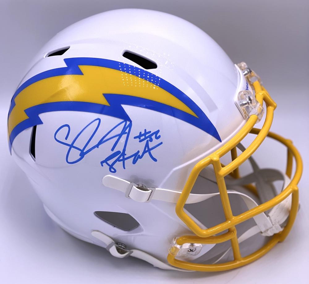Shawne Merriman Signed Chargers Full-Size Speed Helmet (1 of 4)