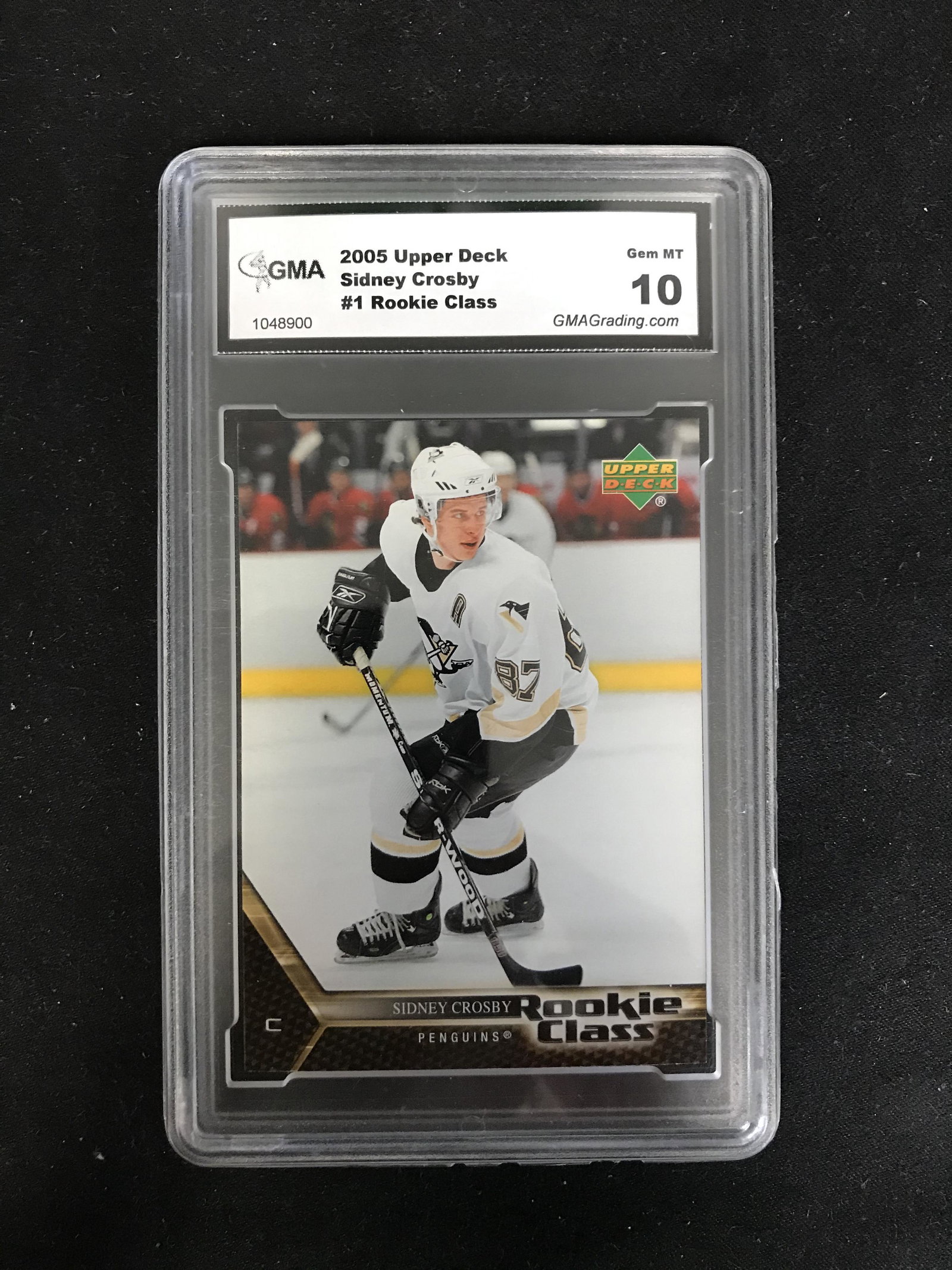 2005 UD #1 SIDNEY CROSBY #1 ROOKIE CLASS (GMA 10): 2005 UPPER DECK #1 SIDNEY CROSBY #1 ROOKIE CLASS (GMA 10)