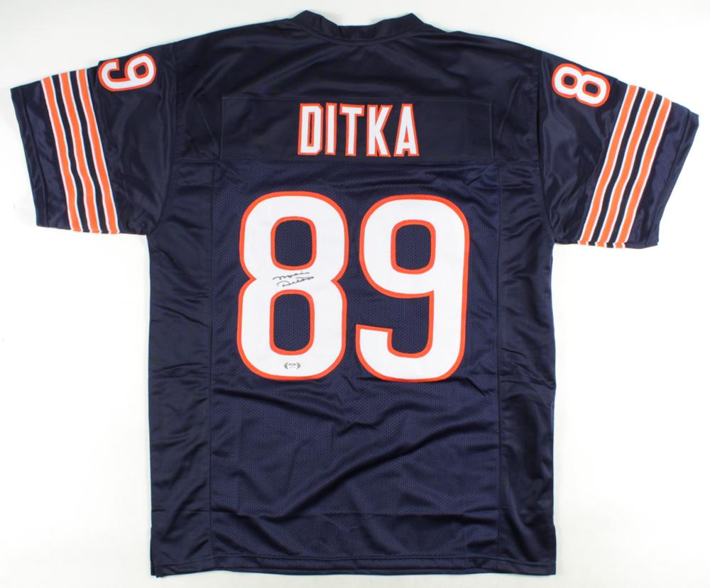 MIKE DITKA SIGNED BEARS JERSEY (PSA/DNA COA) (1 of 3)