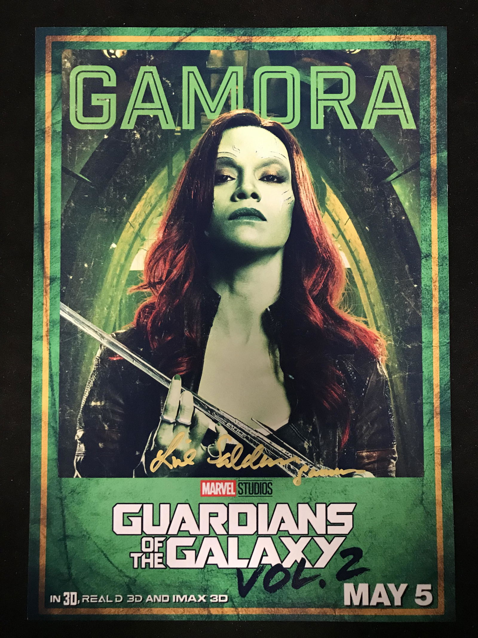 ZOE SALDANA SIGNED PHOTO (REAL AUTHENTIC COA) (1 of 3)