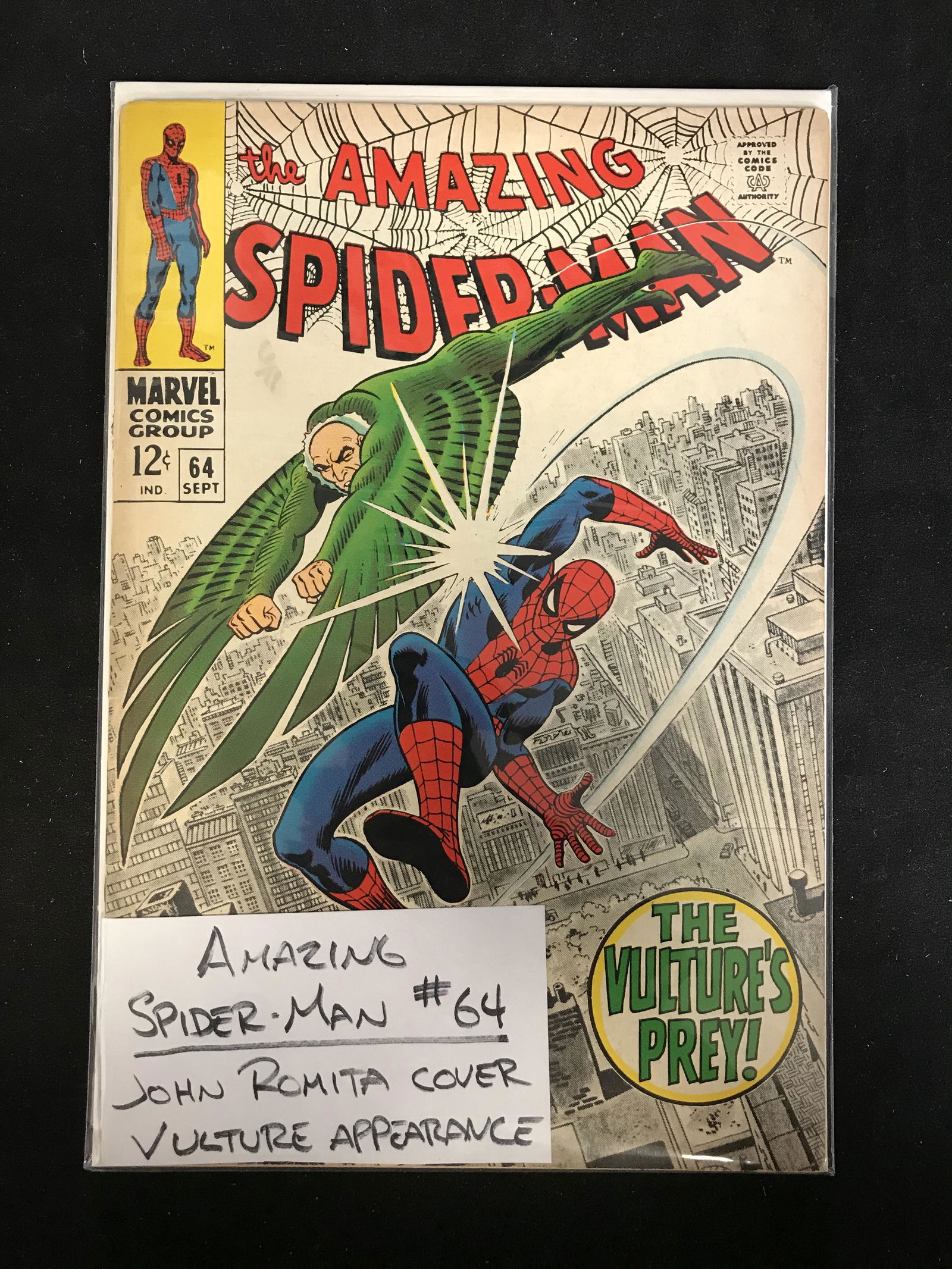 The AMAZING SPIDER-MAN #64 (MARVEL COMICS) John Romita (1 of 1)