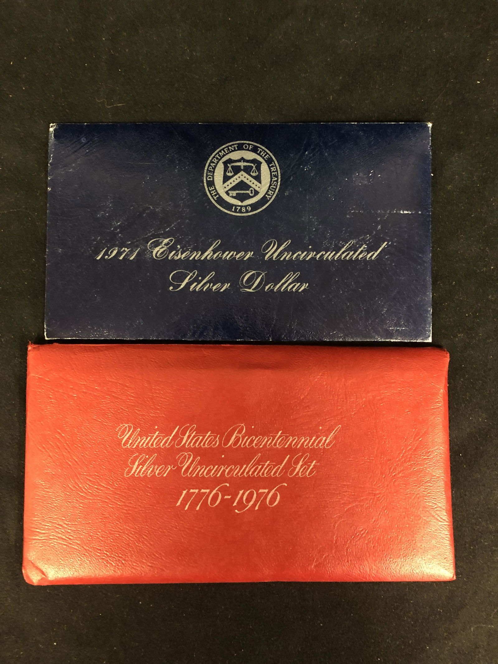 1971 EISENHOWER UNCIRCULATED SILVER DOLLAR & 1776-1996 (1 of 2)