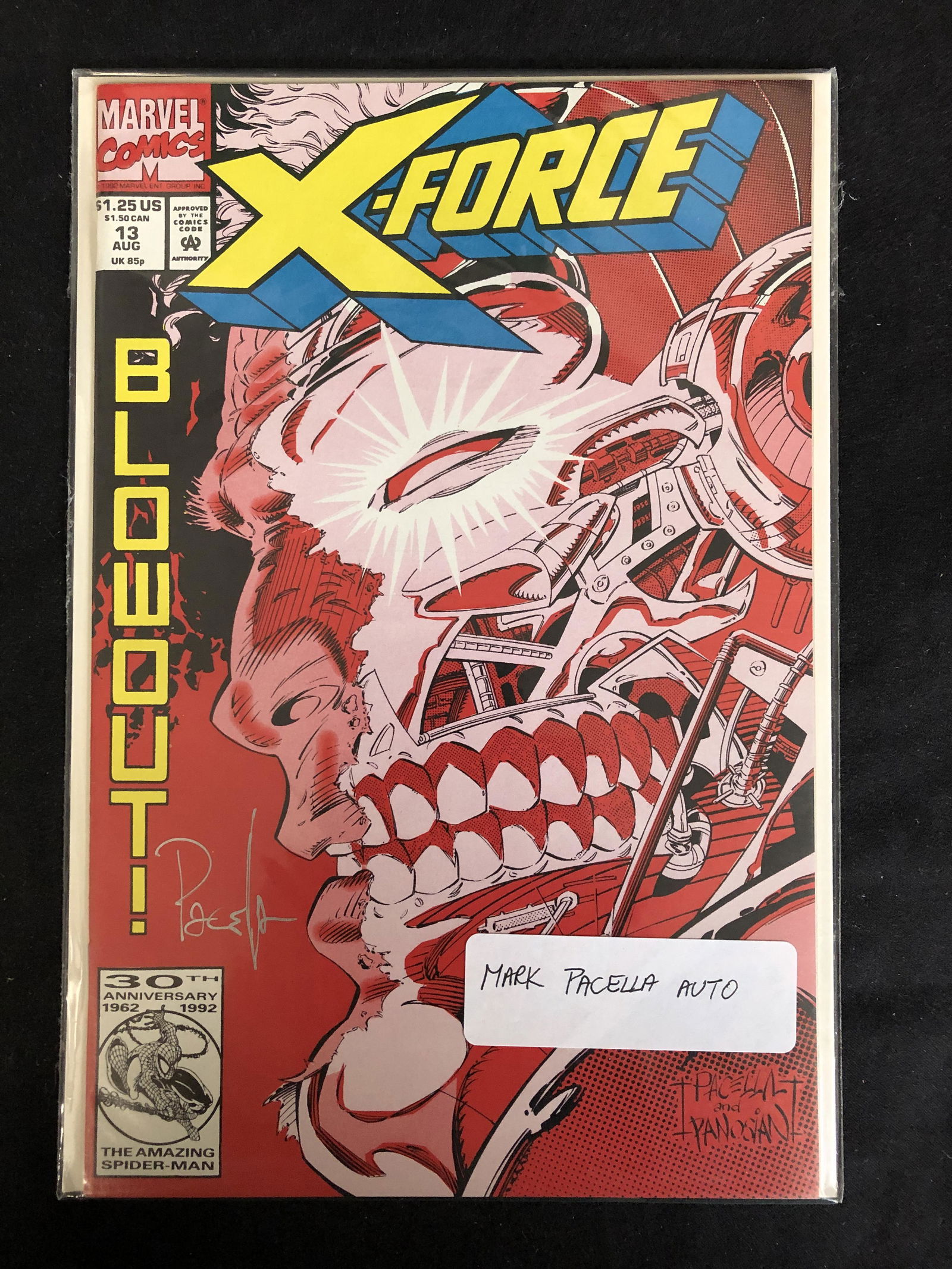 X-FORCE #13 (MARVEL COMICS) Signed by Mark Pacella (1 of 1)
