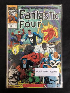 FANTASTIC FOUR #349 (MARVEL COMICS) Signed by Arthur: FANTASTIC FOUR #349 (MARVEL COMICS) Signed by Arthur Adams