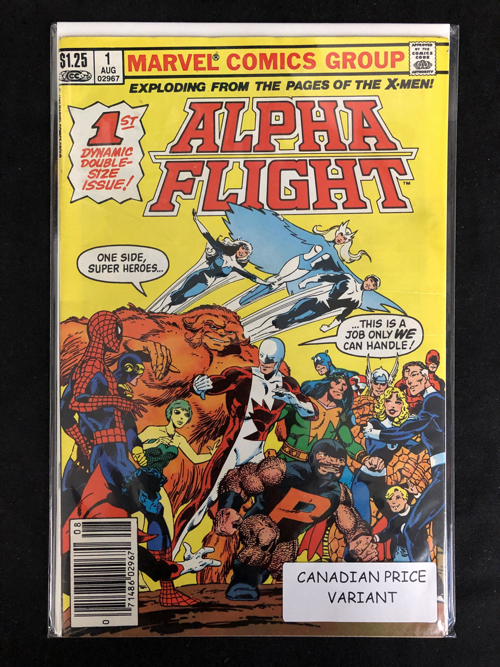 ALPHA FLIGHT #1 (MARVEL COMICS) Canadian Price Variant (1 of 1)