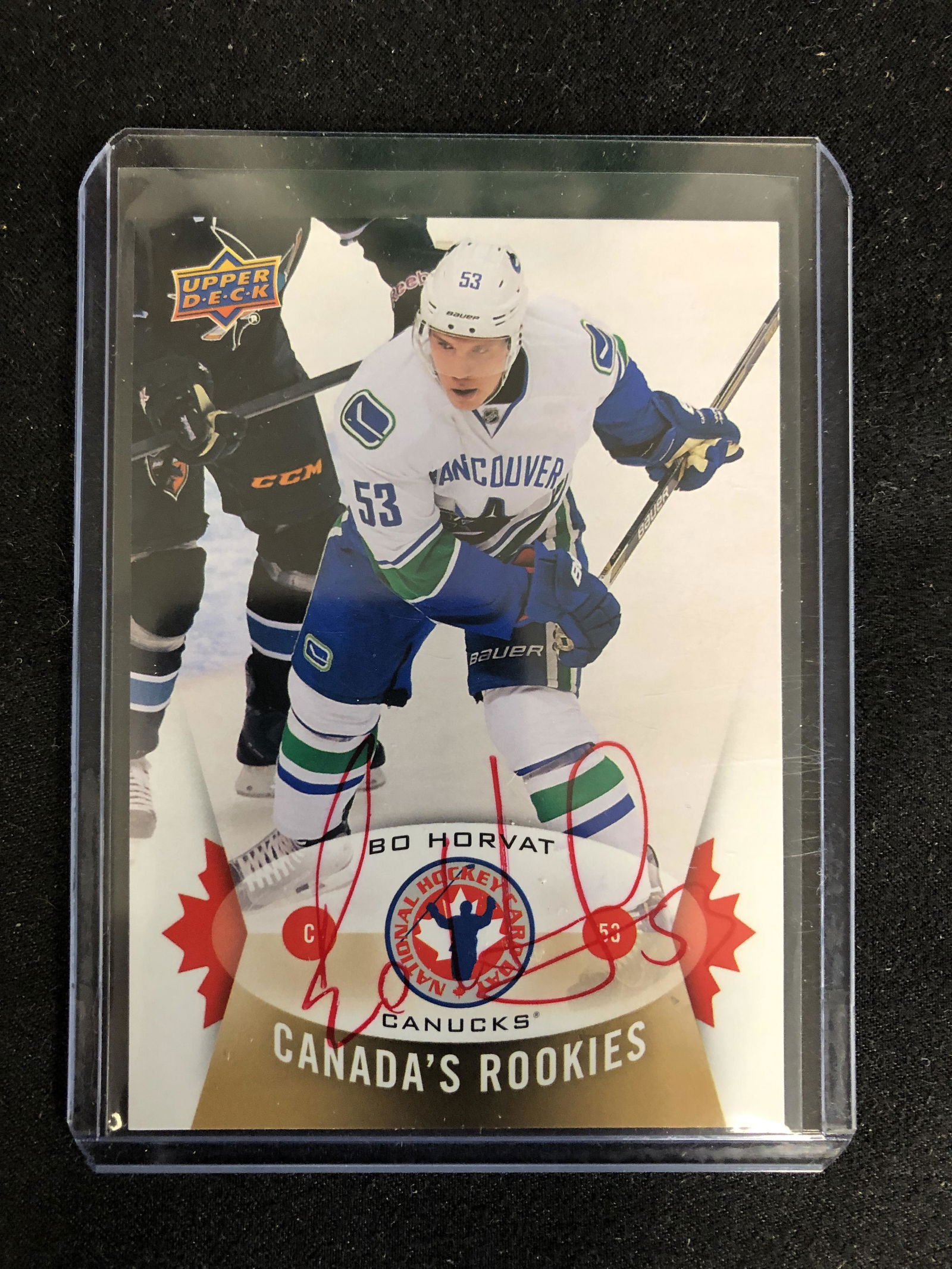 BO HORVAT SIGNED UPPER DECK CANADA'S ROOKIE'S HOCKEY (1 of 1)