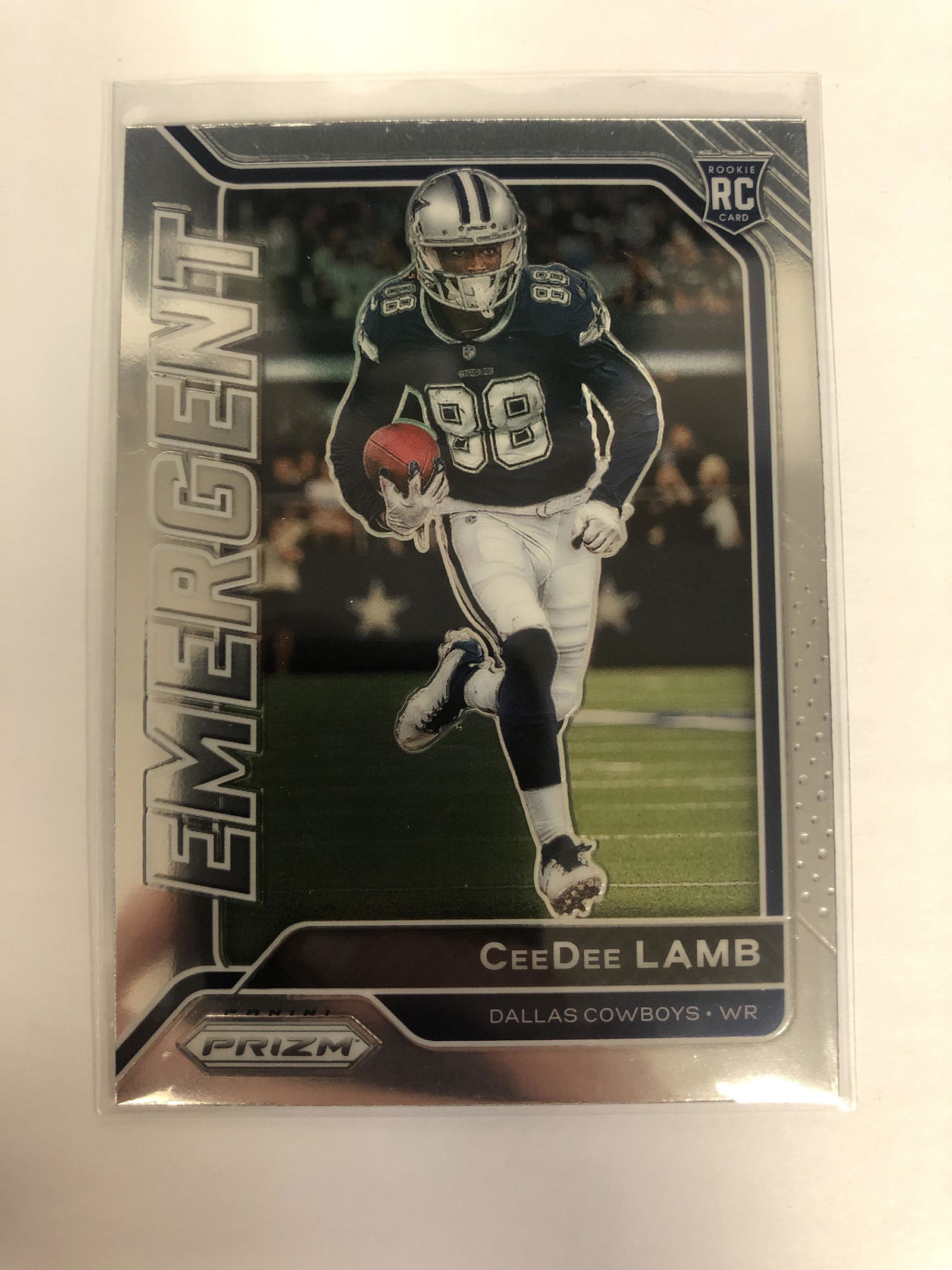 2020 PANINI PRIZM EMERGENT #7 CeeDee LAMB RC (1 of 2)