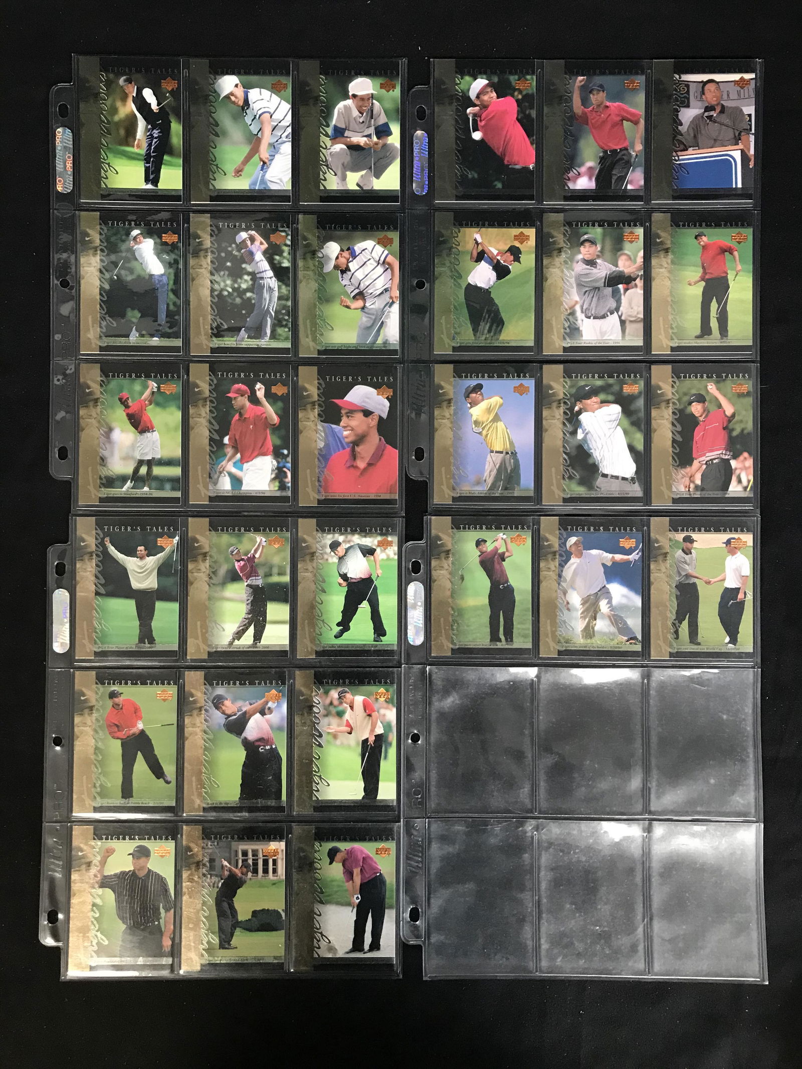 UPPER DECK TIGERS TALE'S GOLF CARD LOT (1 of 1)
