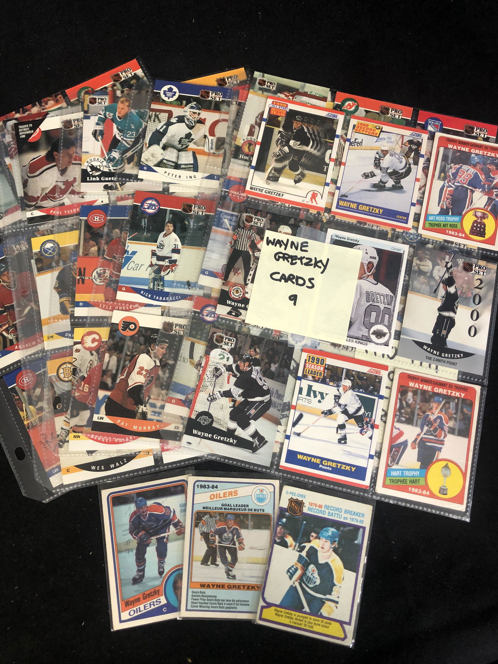 ASSORTED HOCKEY CARD LOT (9 WAYNE GRETZKY CARDS...) (1 of 1)