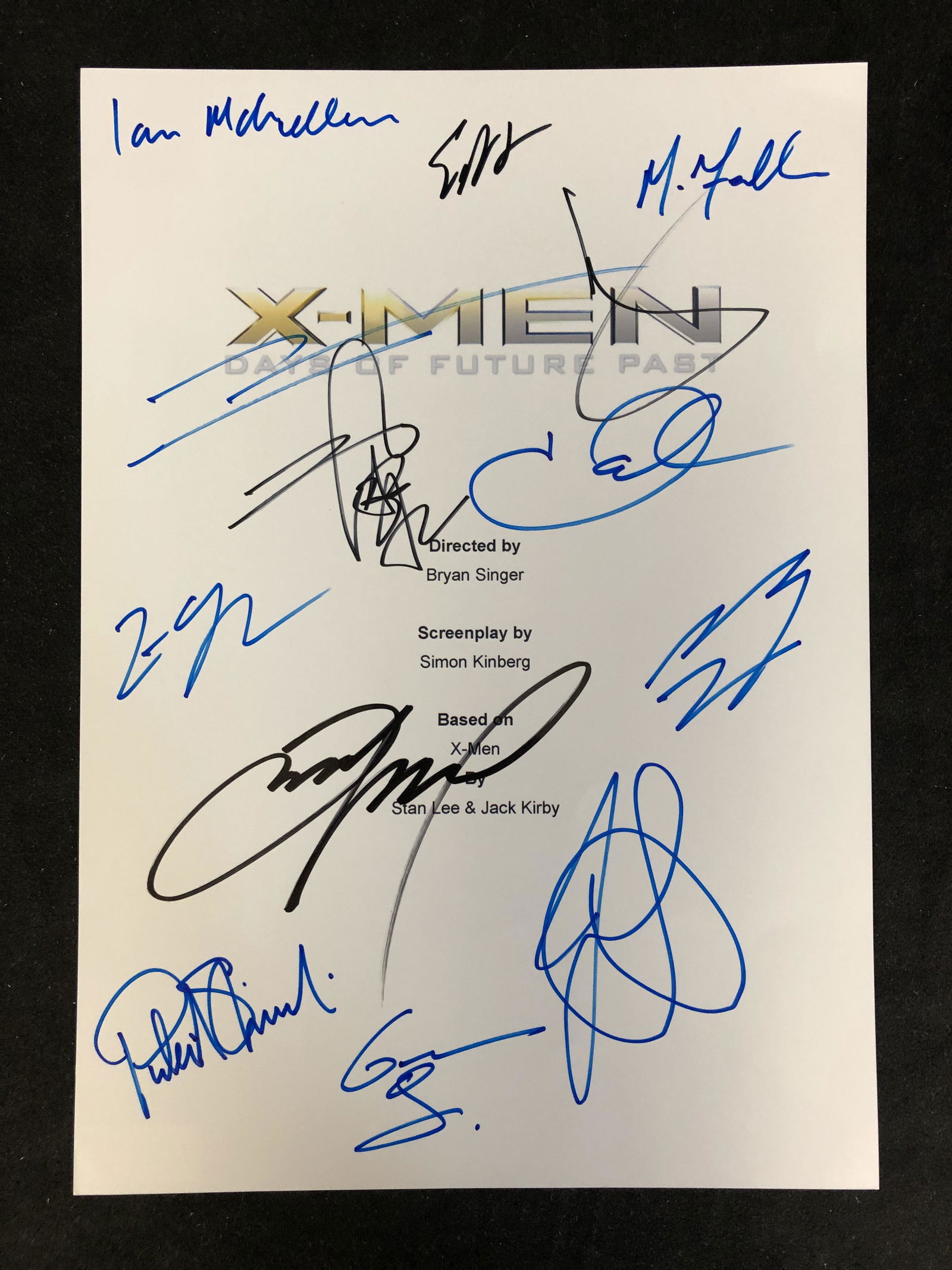 X-MEN MULTI-SIGNED SCRIPT COVER (REAL AUTHENTIC COA) (1 of 3)