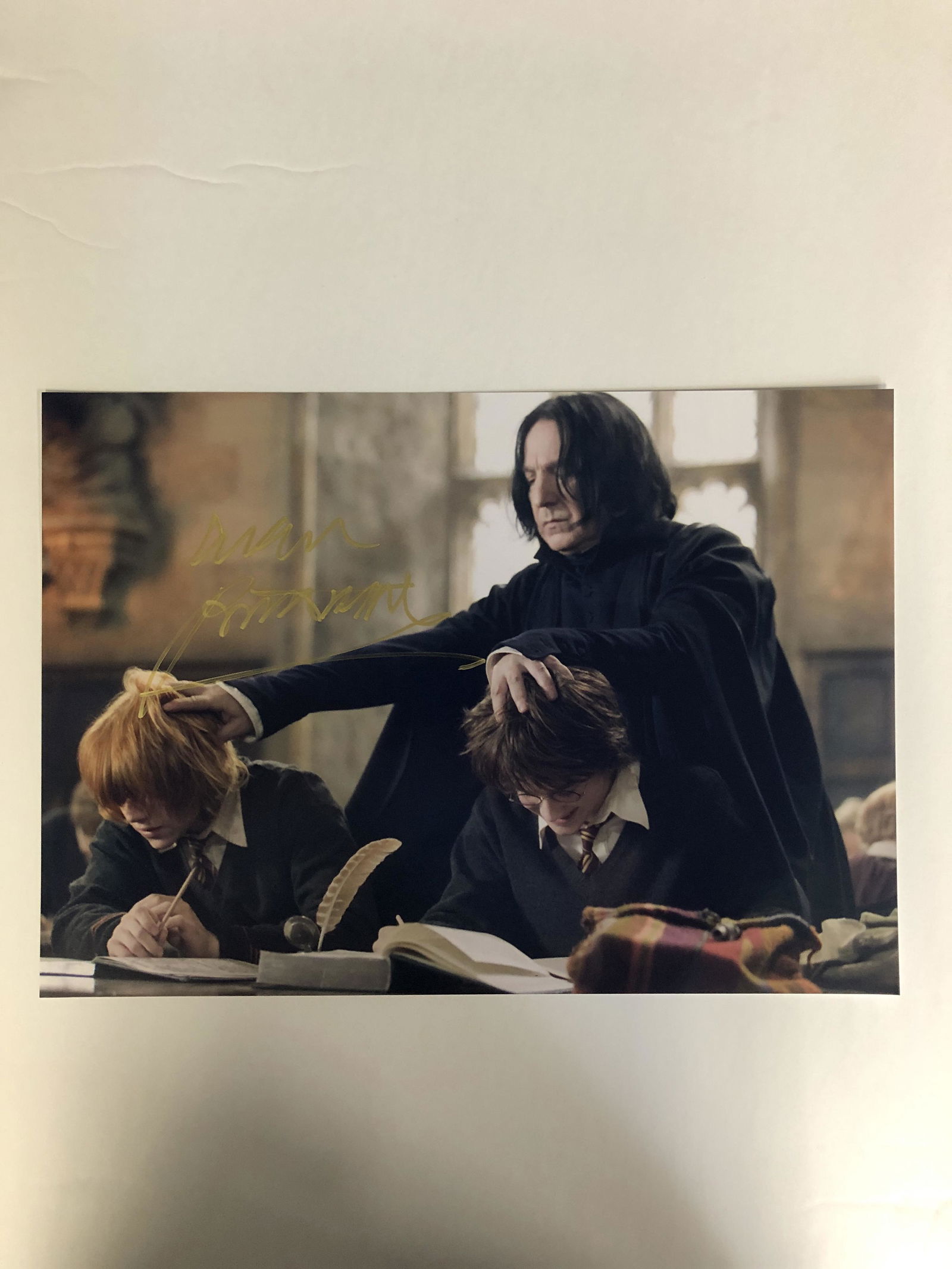 A. RICKMAN SIGNED "PROFESSOR SEVERUS SNAPE" 8X10 PHOTO (1 of 3)