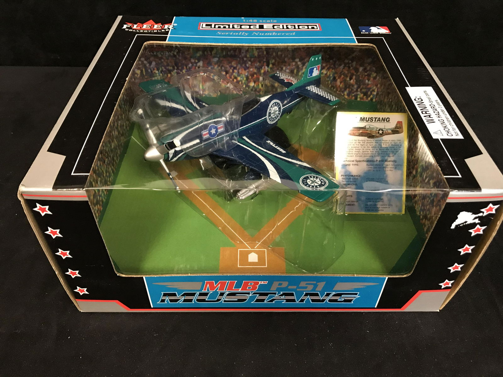 FLEER COLLECTIBLES MLB P-51 MUSTANG SEATTLE MARINERS (1 of 2)