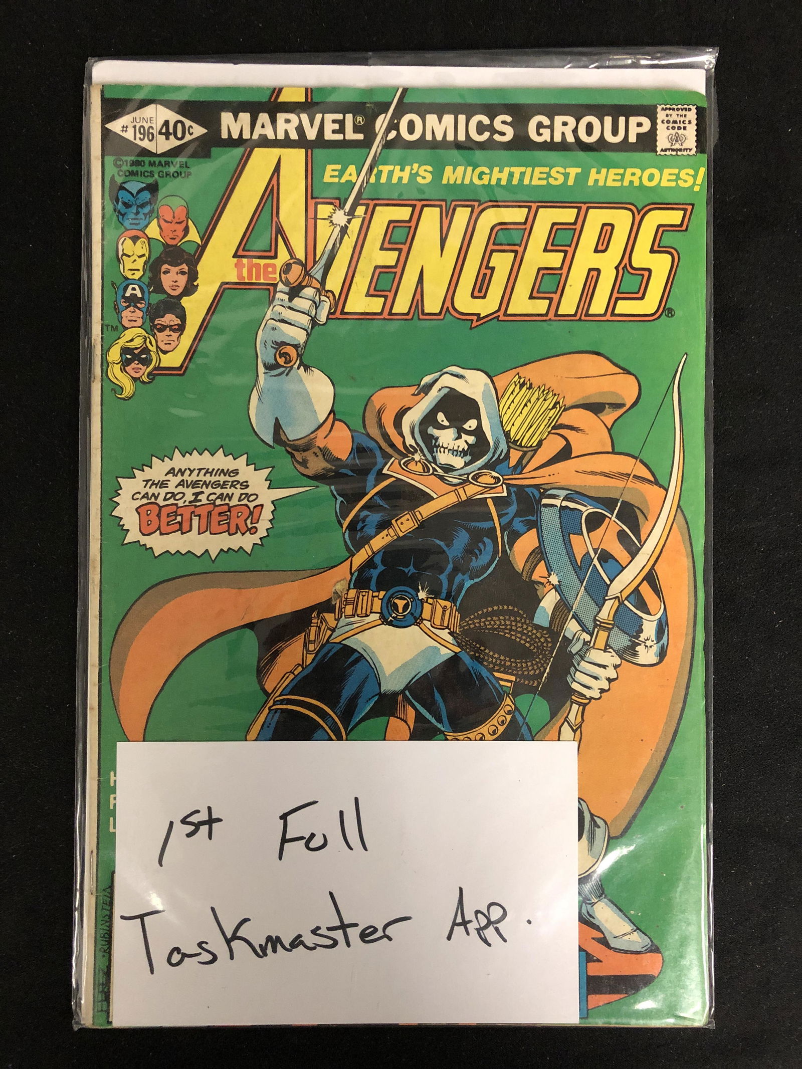 THE AVENGERS #196 (MARVEL COMICS) (1 of 1)