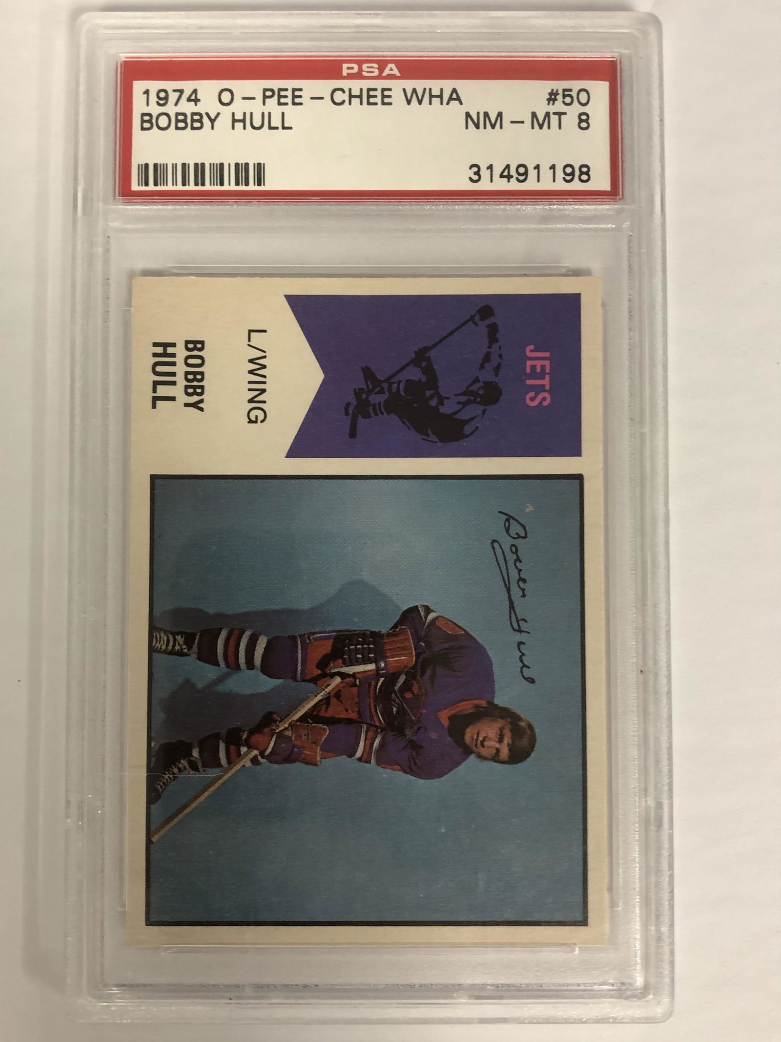 1974 O-PEE-CHEE #50 BOBBY HULL (PSA 8) (1 of 1)