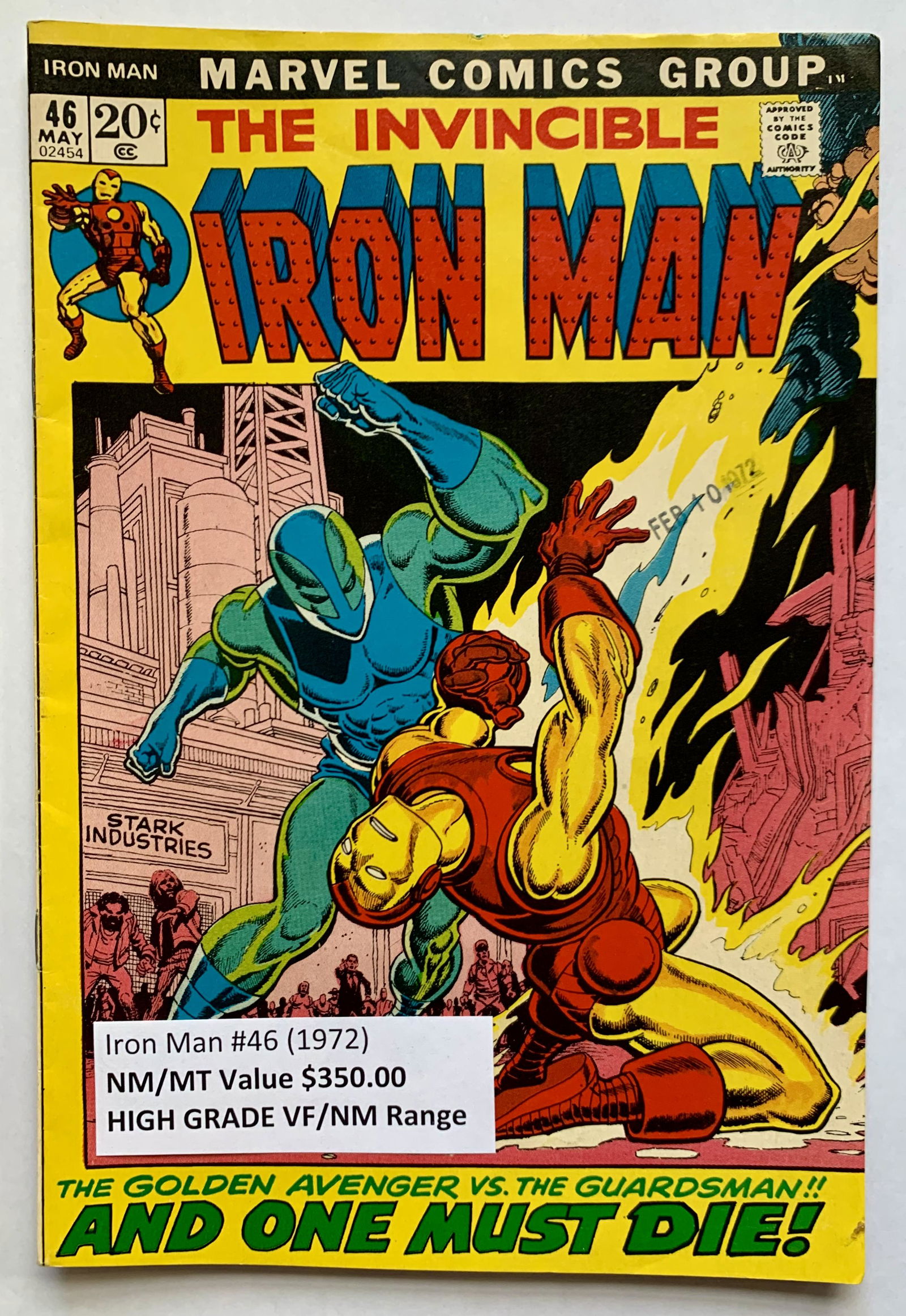 The Invincible IRON MAN #46 (MARVEL COMICS) 1972 (1 of 1)