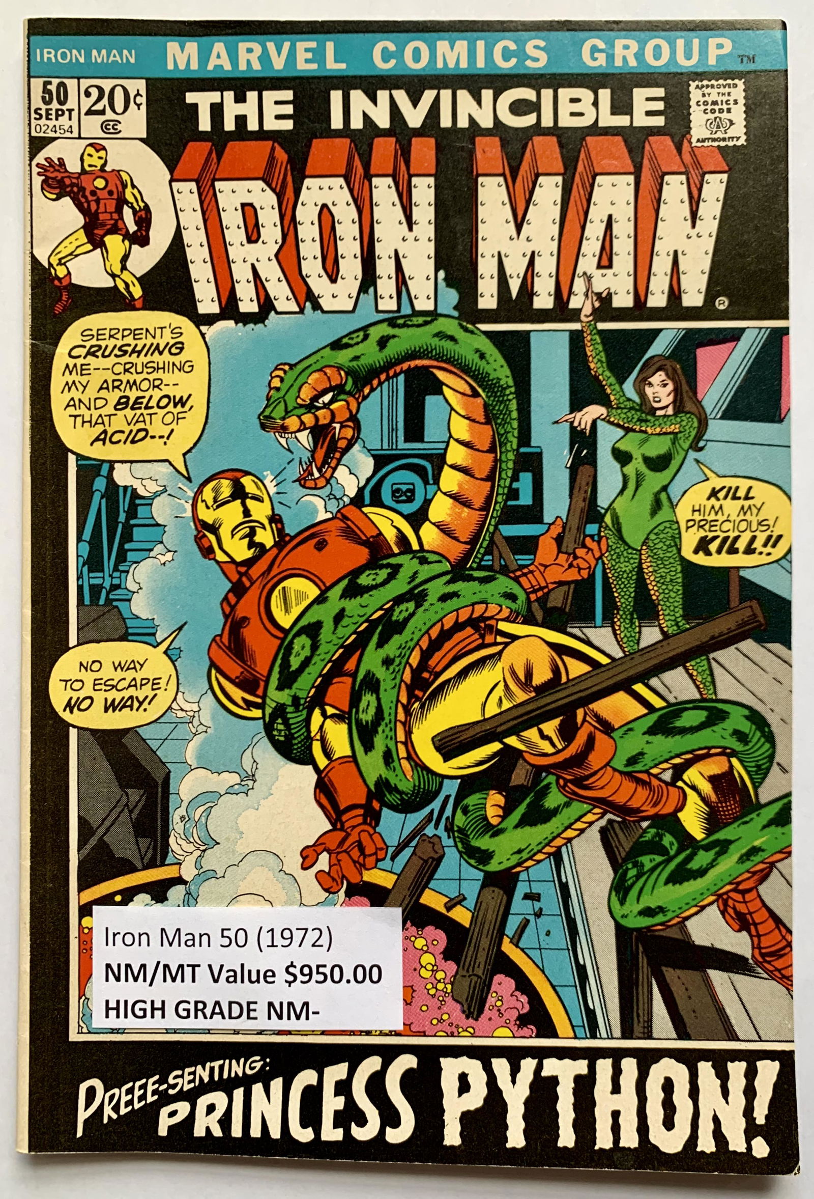 The Invincible IRON MAN #50 (MARVEL COMICS) 1972 (1 of 1)