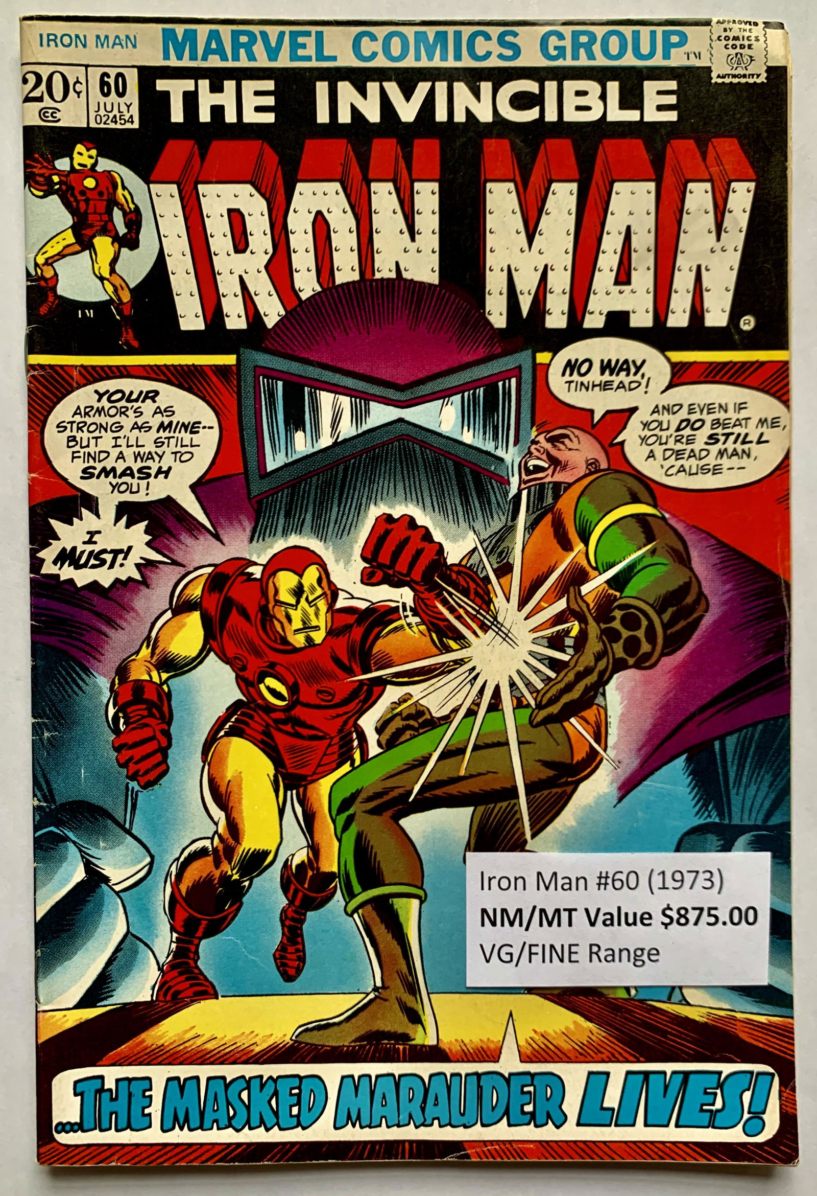 The Invincible IRON MAN #60 (MARVEL COMICS) 1972 (1 of 1)