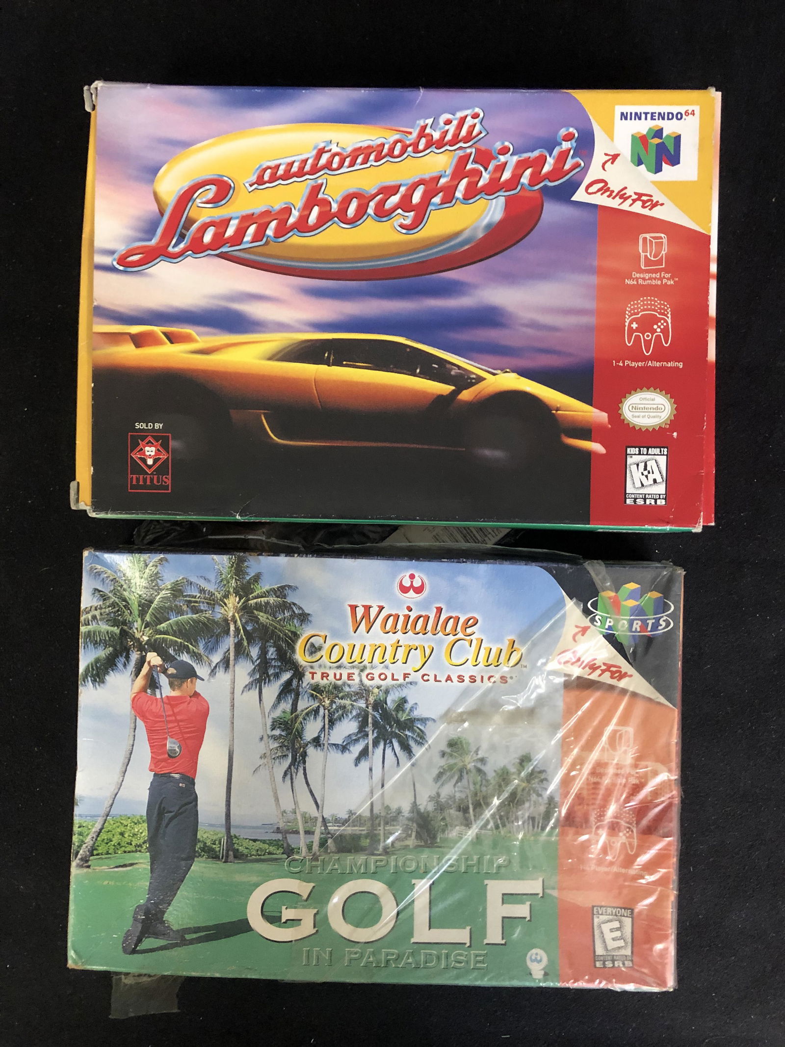 NINTENDO 64 VIDEO GAME LOT (AUTOMOBILI LAMBRGHINI/WAIAL (1 of 1)