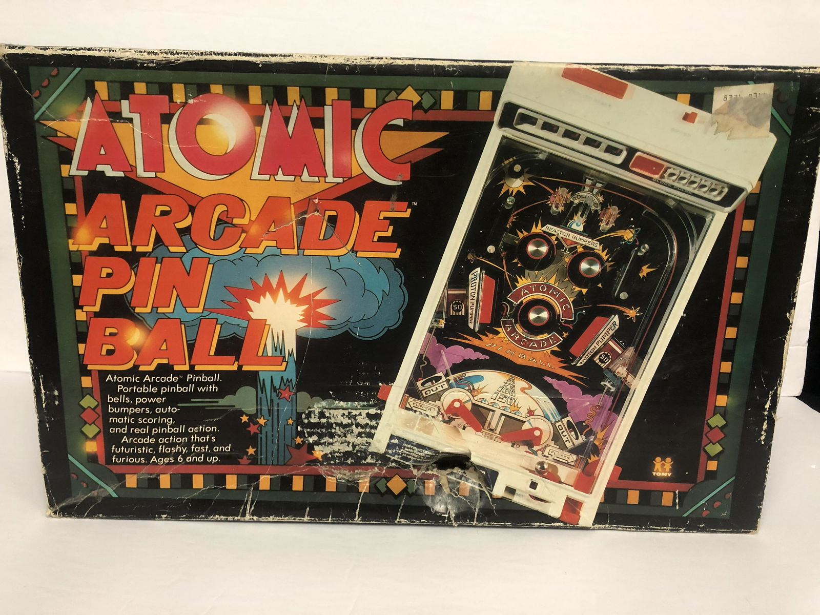 ATOMIC ARCADE PORTABLE PINBALL GAME w/ ORIGINAL BOX (1 of 1)