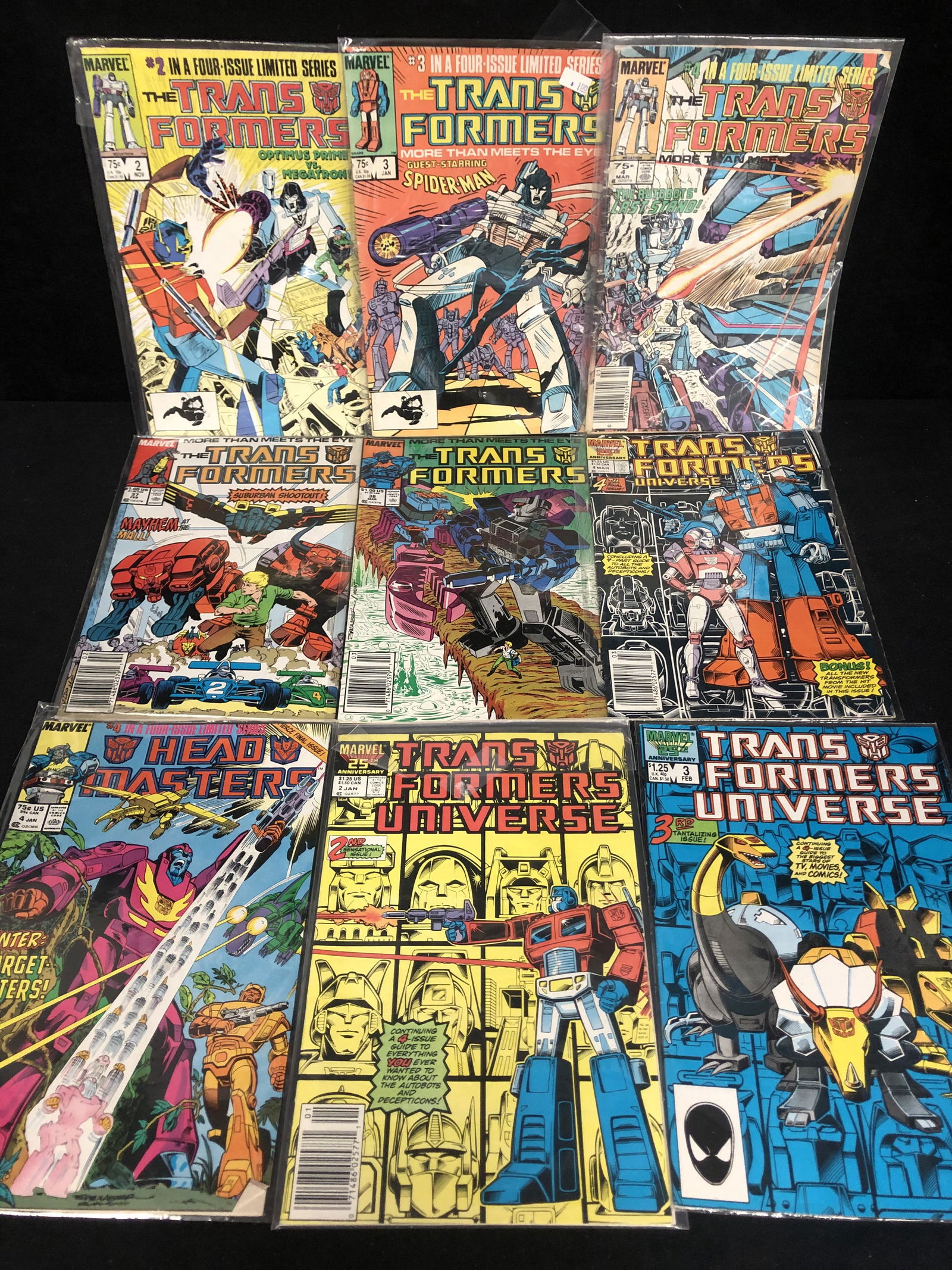 THE TRANSFORMERS COMIC BOOK LOT (MARVEL COMICS) (1 of 1)