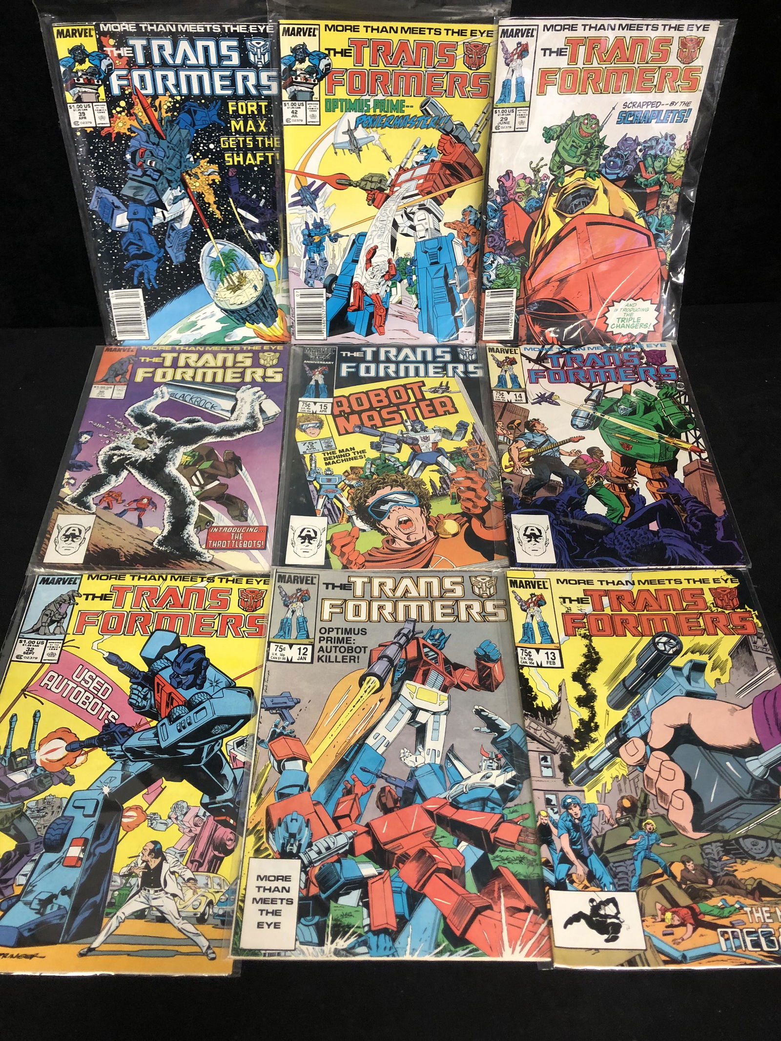 THE TRANSFORMERS COMIC BOOK LOT (MARVEL COMICS) (1 of 1)