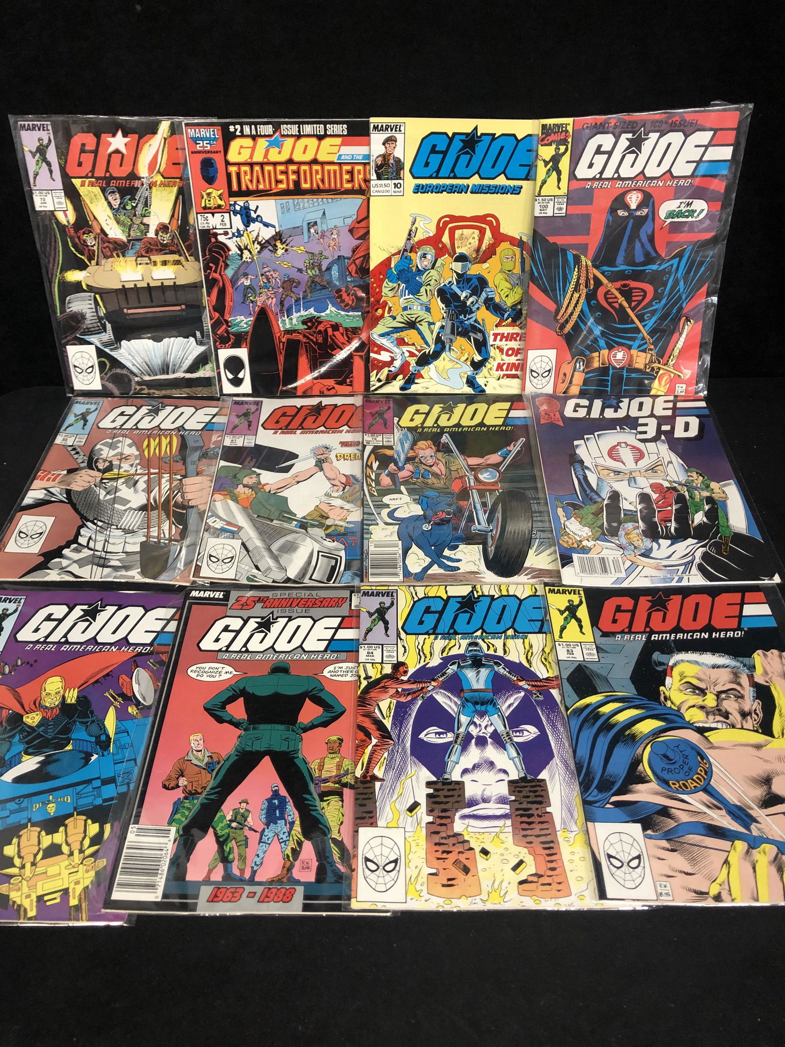 G.I JOE COMIC BOOK LOT (MARVEL COMICS) (1 of 1)