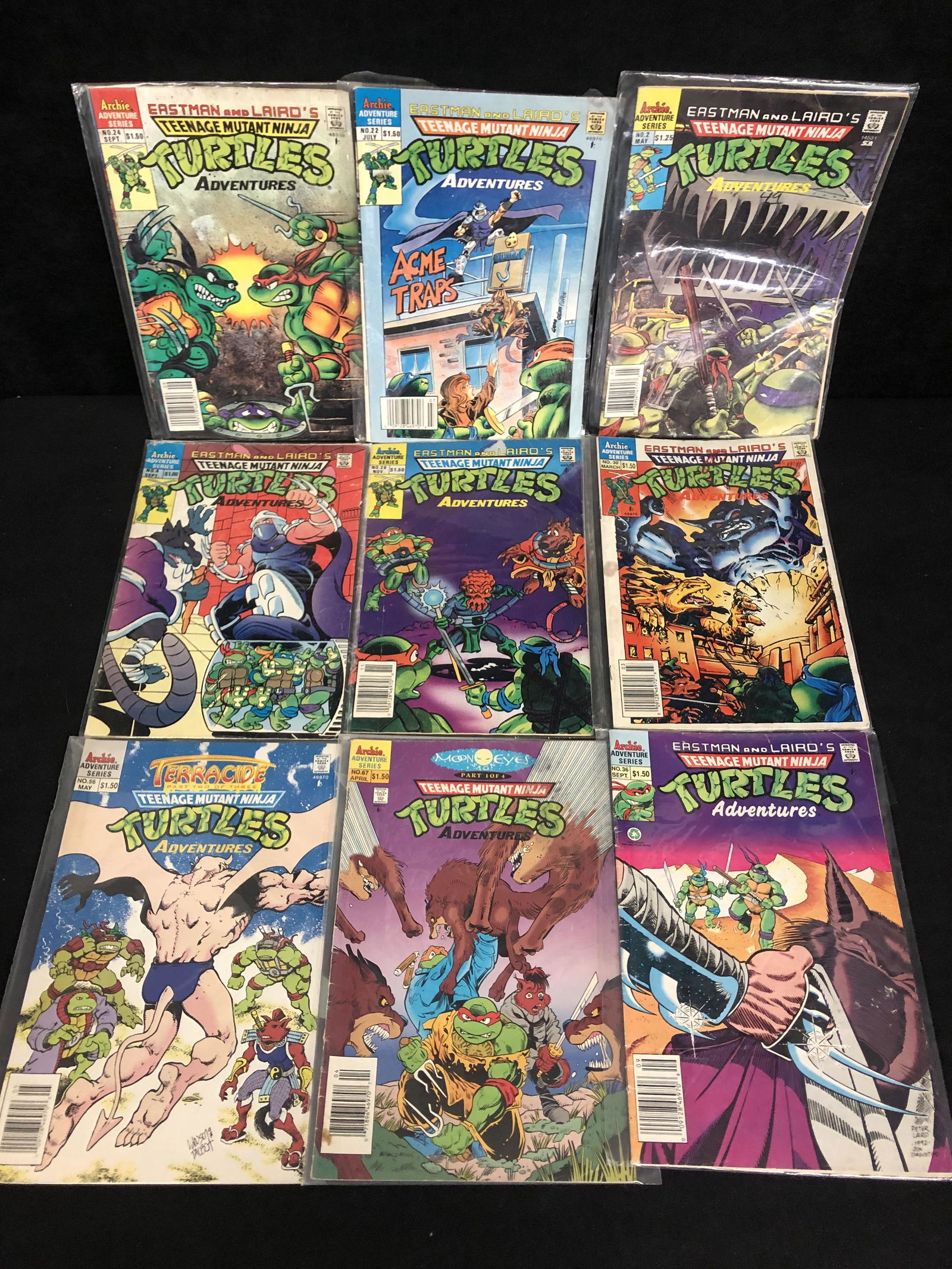TEENAGE MUTANT NINJA TURTLES ADVENTURES COMIC BOOK LOT (1 of 1)