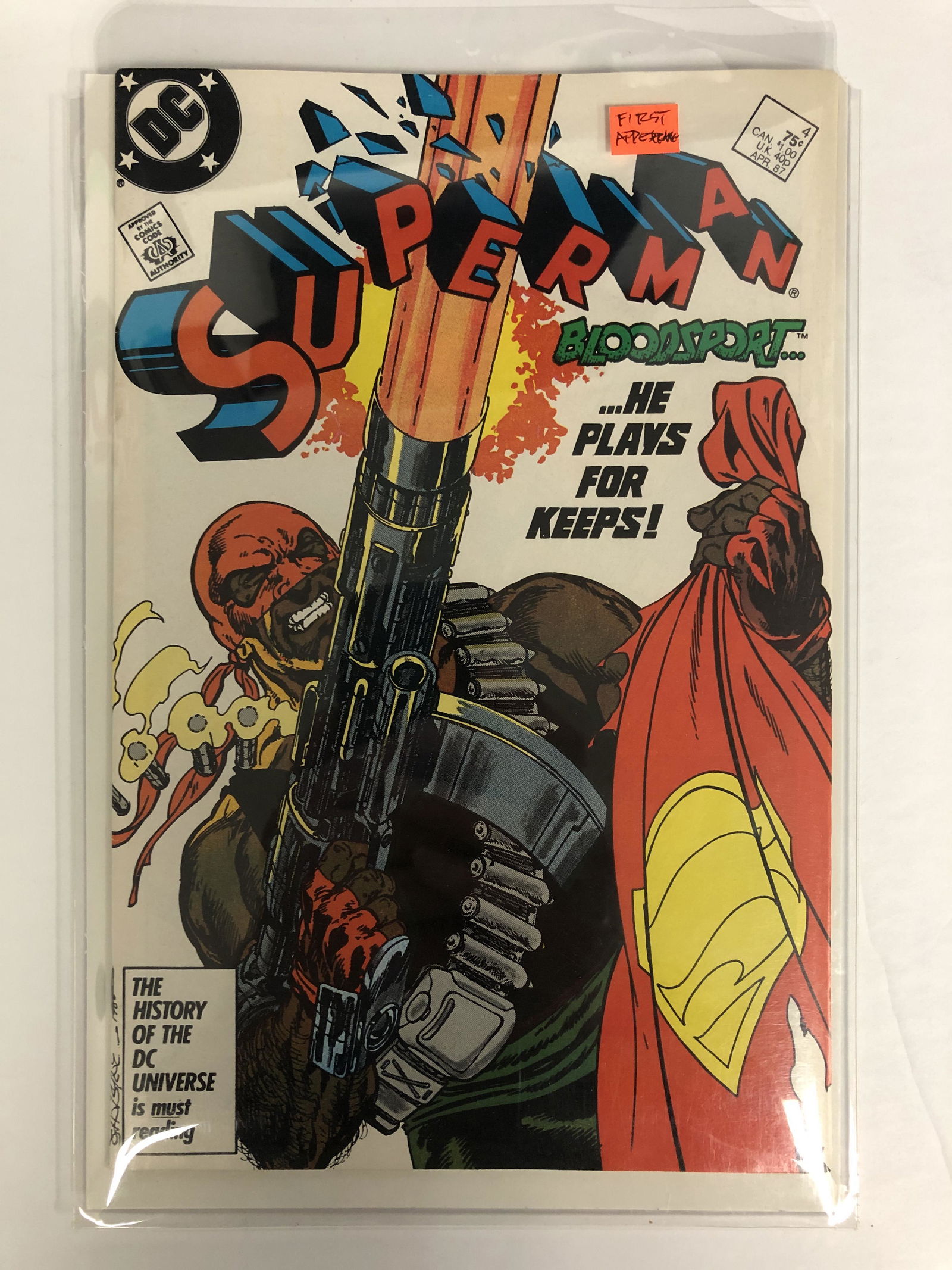 SUPERMAN #4 (DC COMICS) 1st App. Bloodsport (1 of 1)