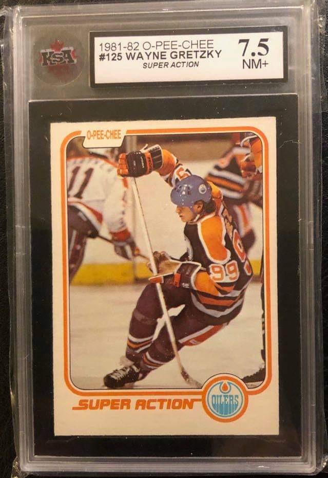 1981-82 O-PEE-CHEE #125 WAYNE GRETZKY (KSA 7.5) (1 of 2)