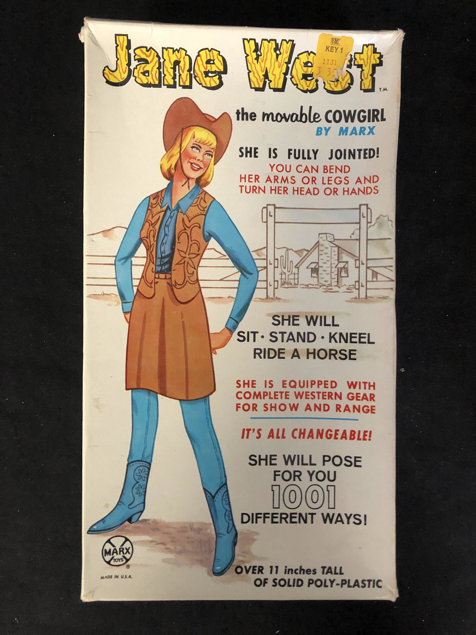 JANE WEST BY MARX MOVEABLE COWGIRL: JANE WEST BY MARX MOVEABLE COWGIRL
