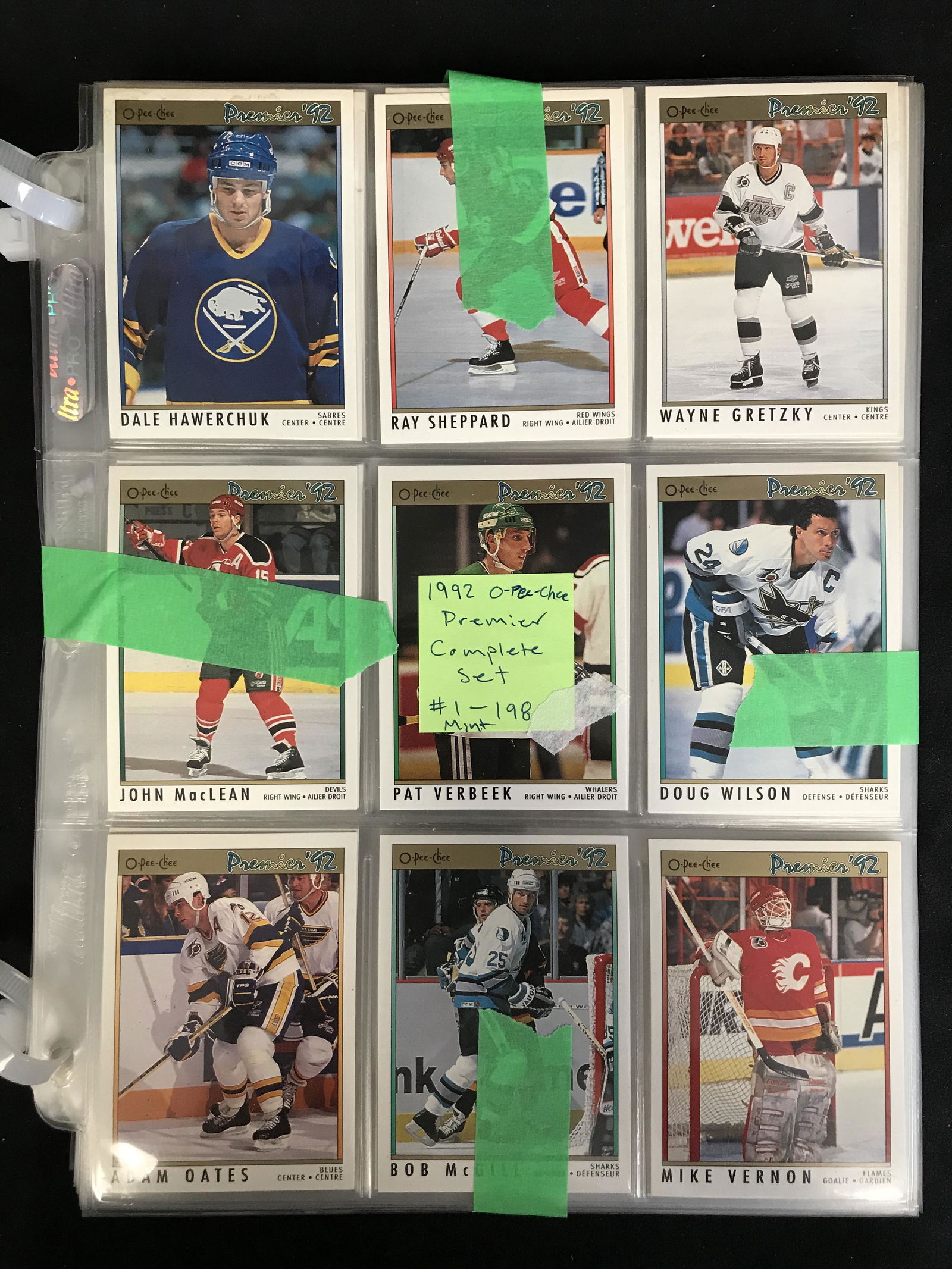 1992 O-PEE-CHEE PREMIER HOCKEY CARD SET (COMPLETE (1 of 1)
