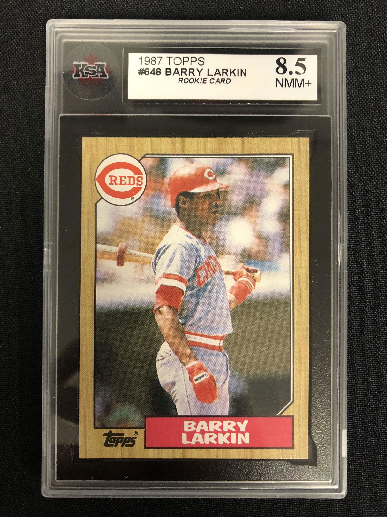 1987 TOPPS #648 BARRY LARKIN Rookie Card (8.5 NMM+) (1 of 1)