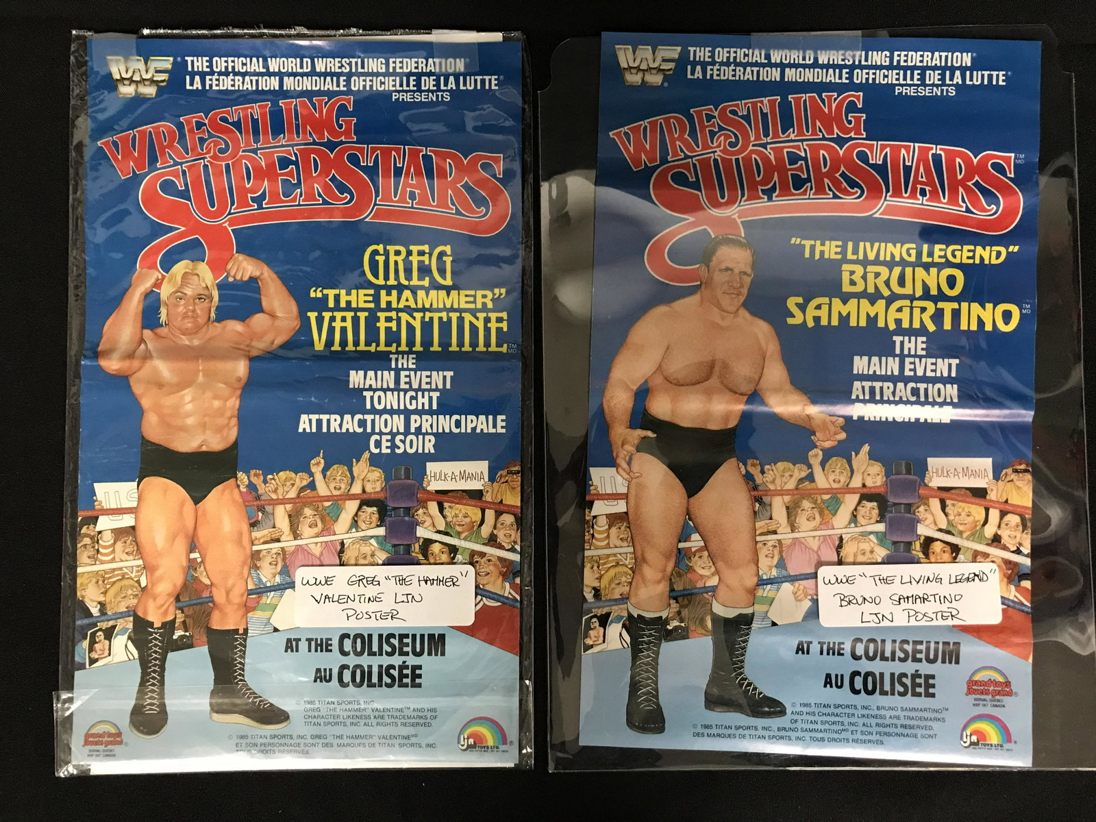 WWE "GREG THE HAMMER VALENTINE/BRUNO SAMARTINO" POSTERS: WWE "GREG THE HAMMER VALENTINE/BRUNO SAMARTINO" POSTERS