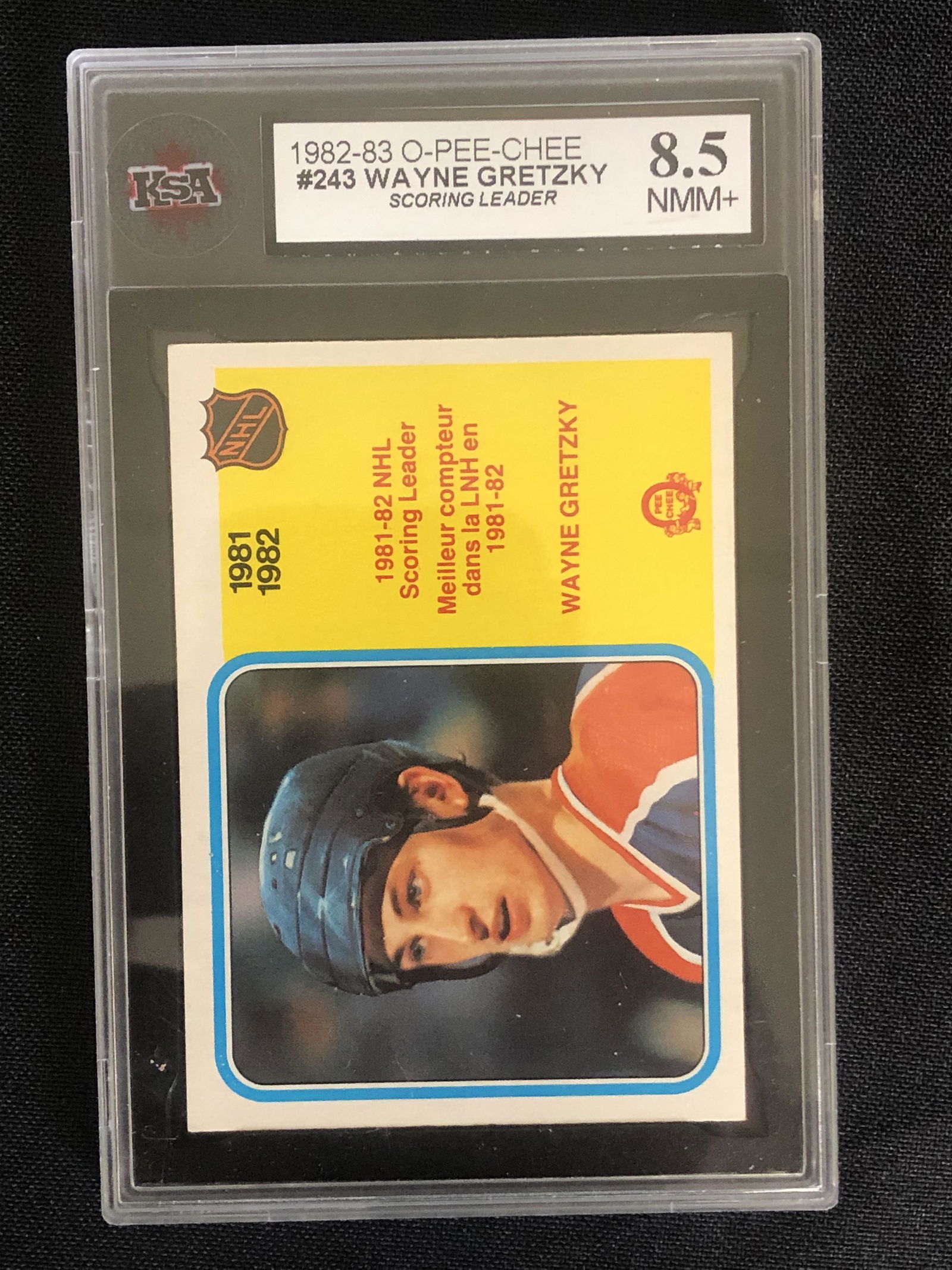1982-83 O-PEE-CHEE #243 WAYNE GRETZKY (KSA 8.5) (1 of 1)