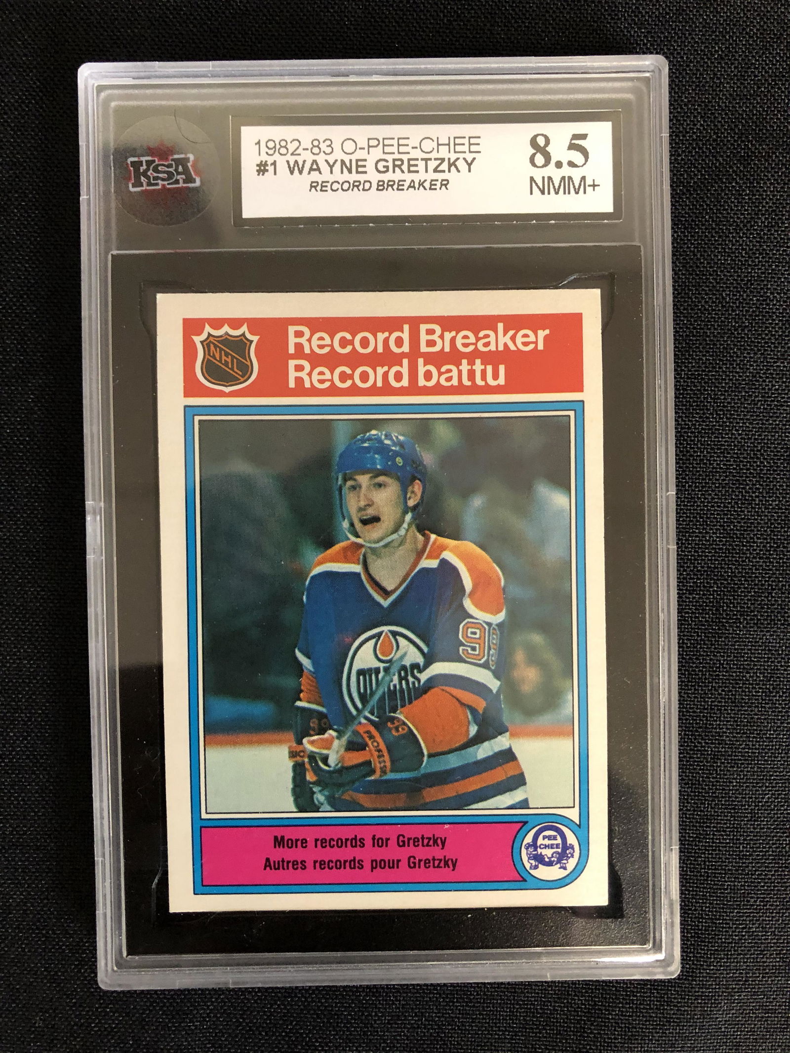 1982-83 O-PEE-CHEE #1 WAYNE GRETZKY (KSA 8.5) (1 of 1)