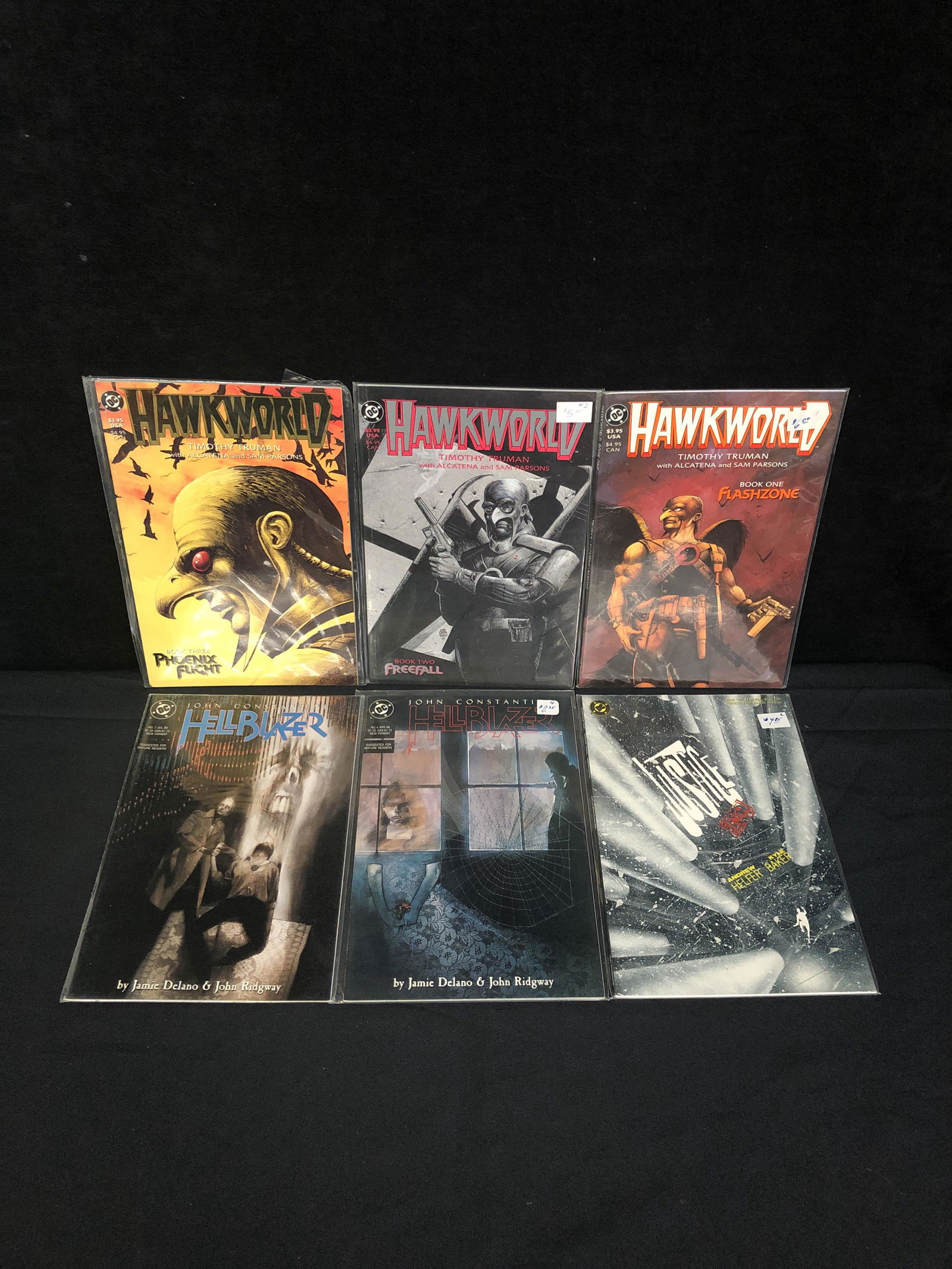 HAWKWORLD/ HELLBLAZER COMIC BOOK LOT (DC COMICS) (1 of 1)