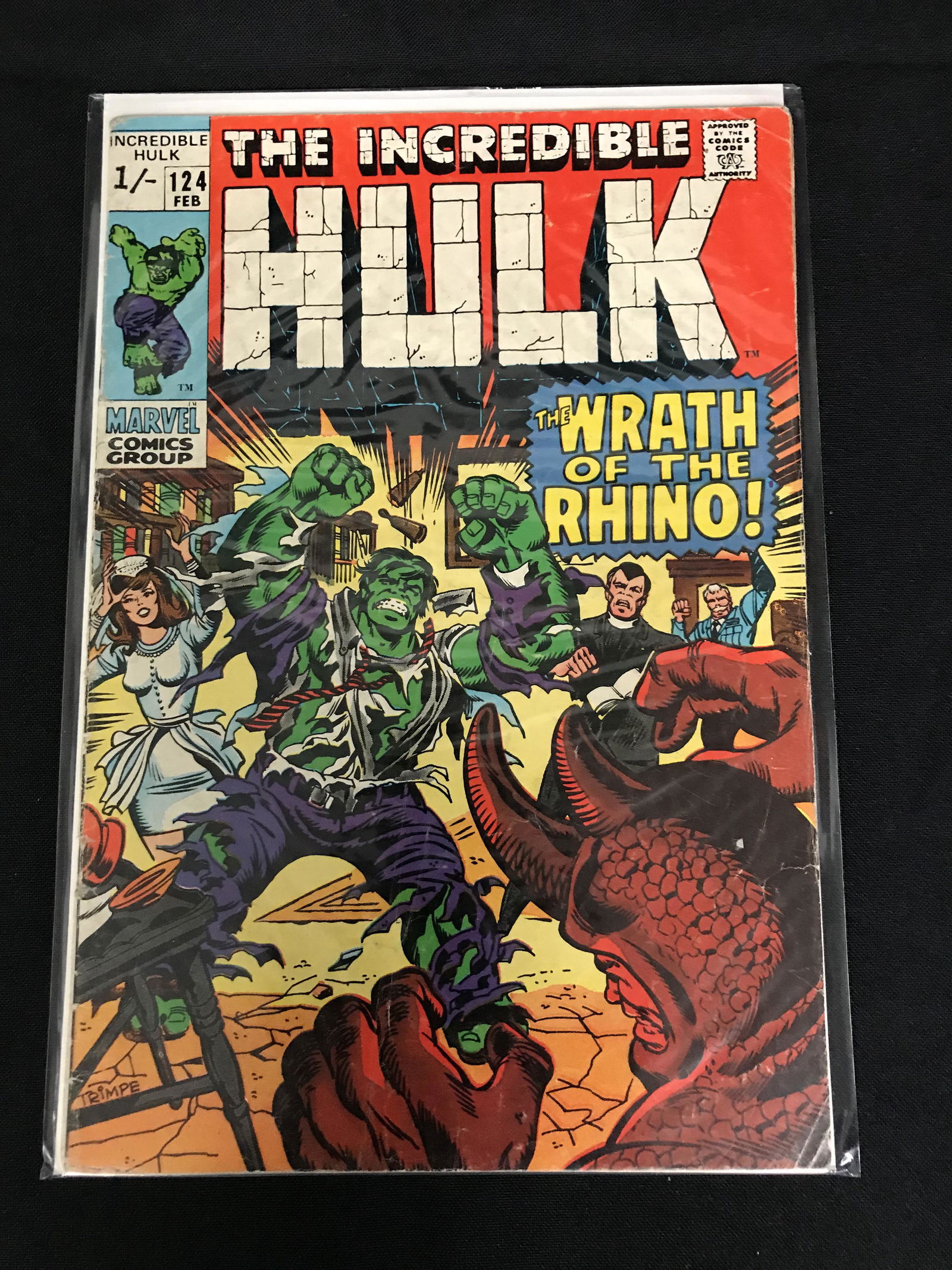 THE INCREDIBLE HULK #124 (MARVEL COMICS) (1 of 1)