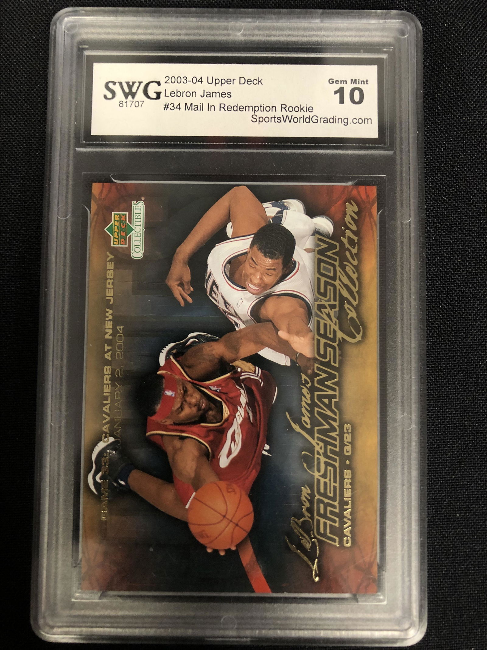 2003-04 UPPER DECK LEBRON JAMES MAIL IN REDEMPTION (1 of 1)