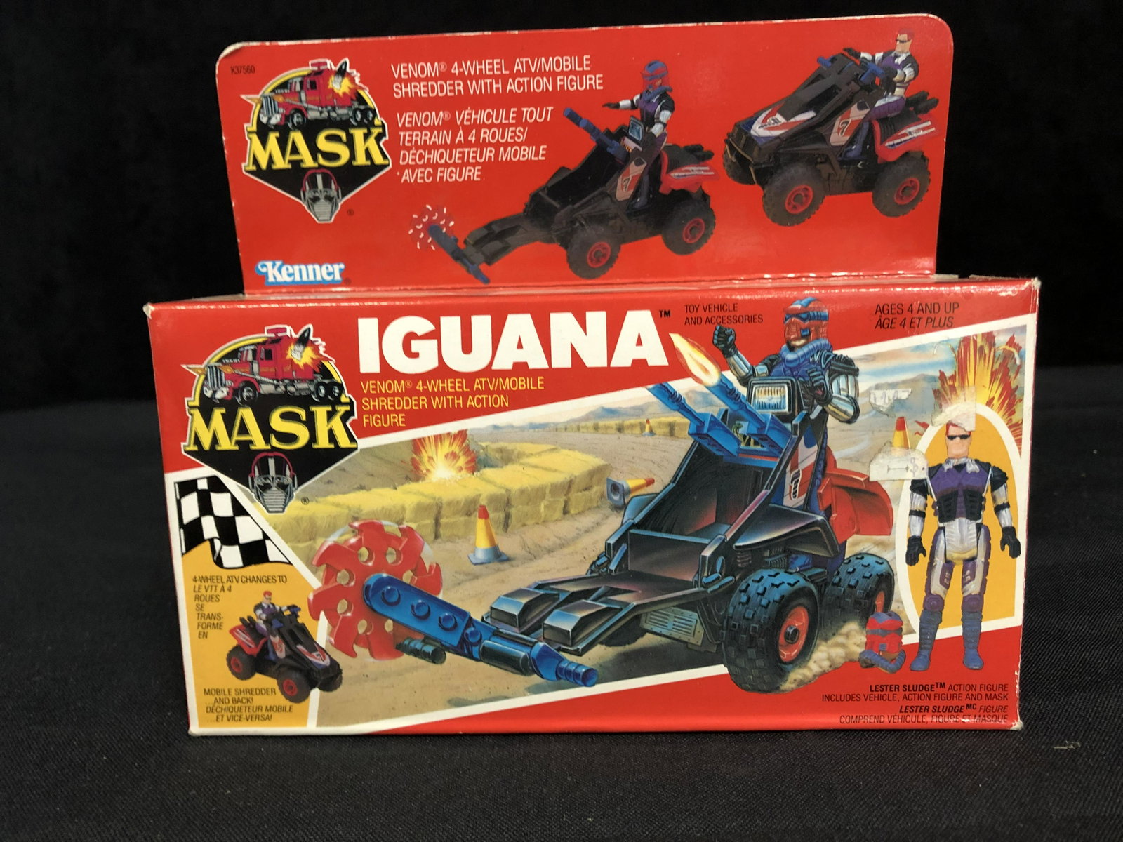 VINTAGE KENNER M.A.S.K IGUANA VENOM 4 WHEEL ATV: VINTAGE KENNER M.A.S.K IGUANA VENOM 4 WHEEL ATV