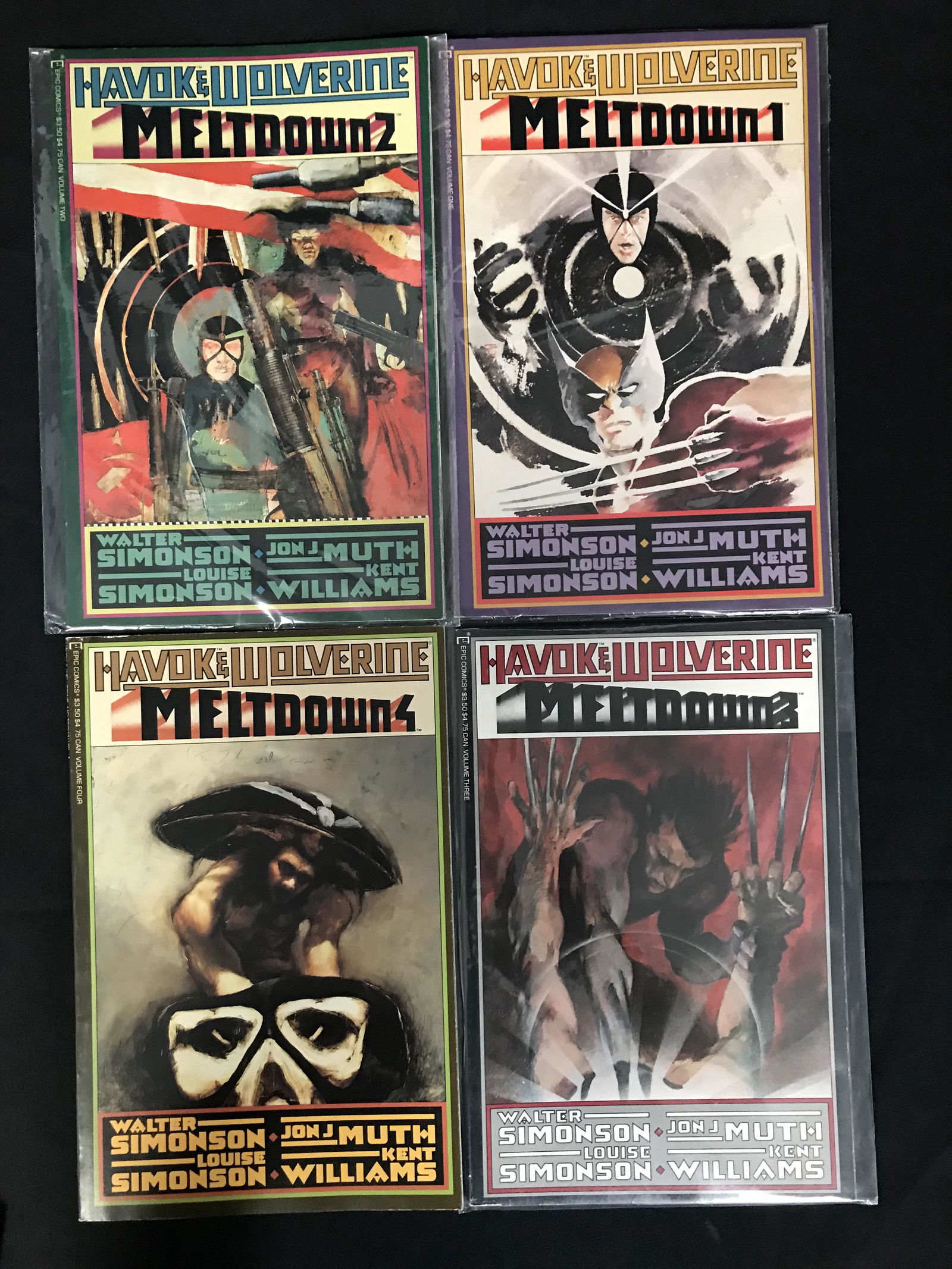 HAVOK & WOLVERINE Meltdown #1-4 (EPIC COMICS) (1 of 1)